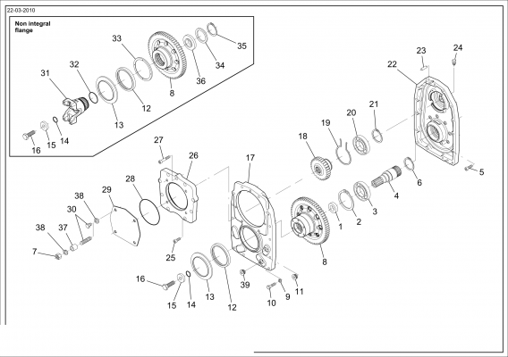 drawing for VENIERI 243.2.515 - GEAR (figure 2)