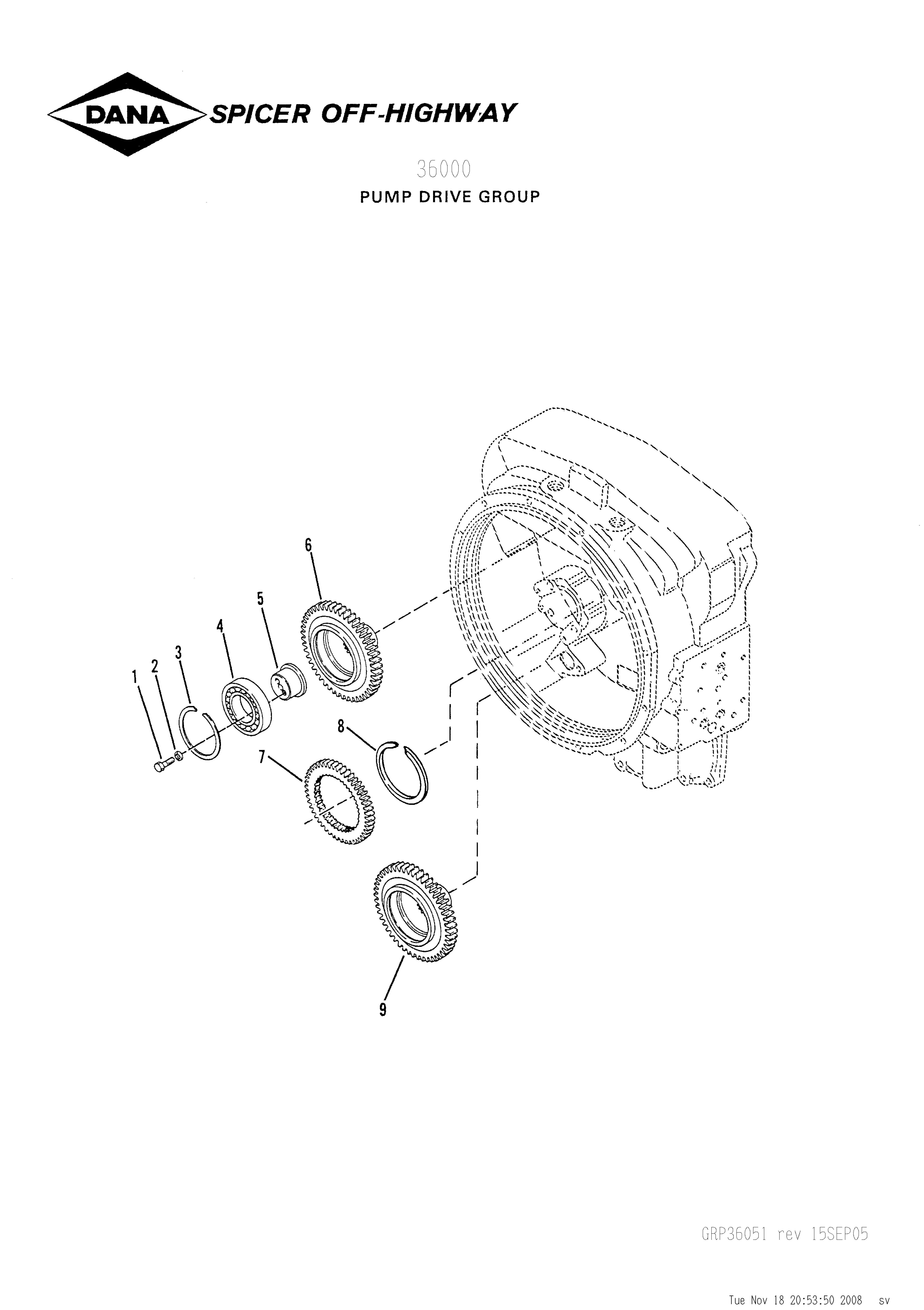 drawing for BROOKVILLE MINING 15-11049 - BEARING (figure 4)