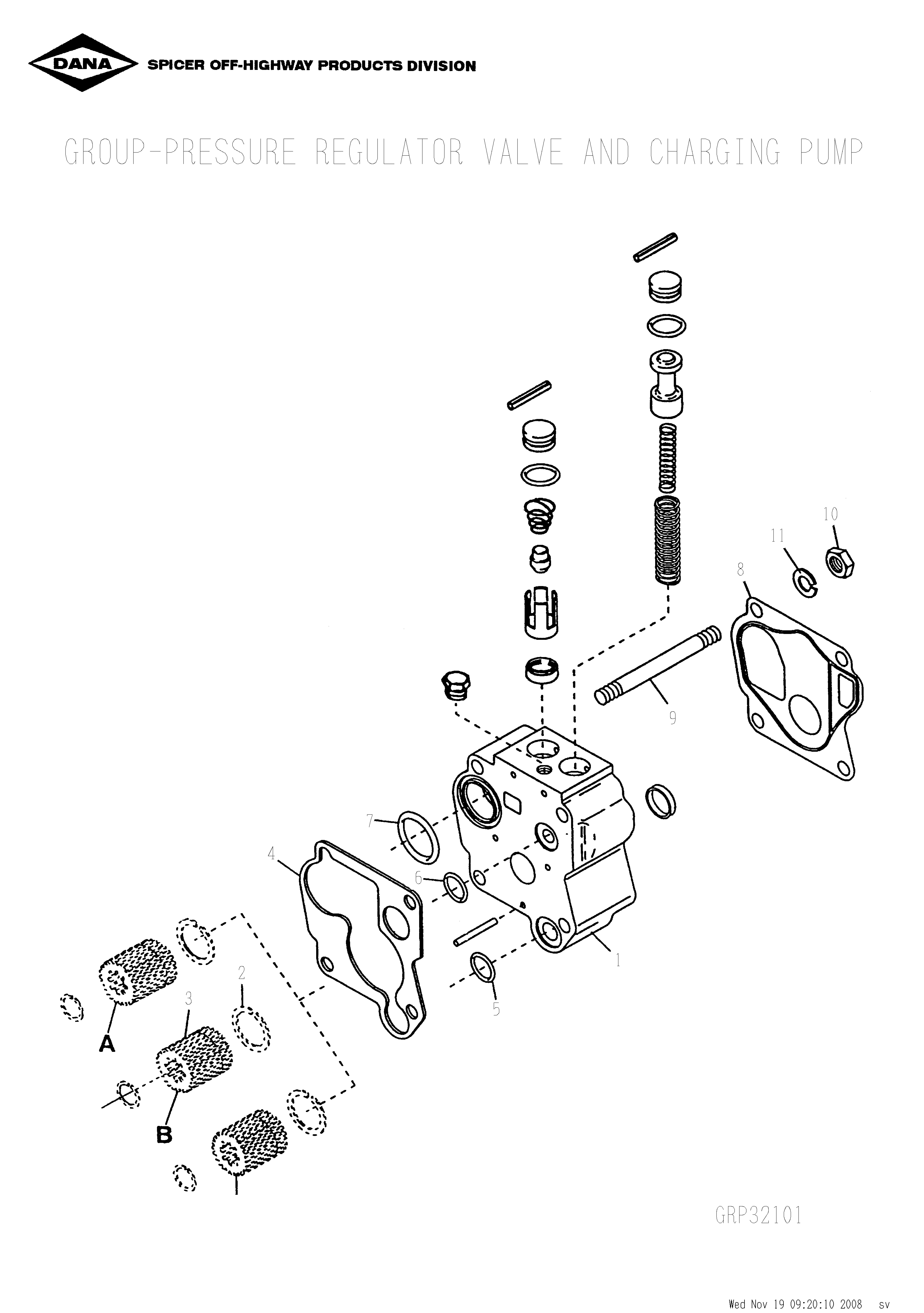 drawing for OLDENBURG LAKESHORE UV401734 - ASSY-CHARGE PUMP & COVER (33000-28 GPM AT 2000 RPM) (figure 1)