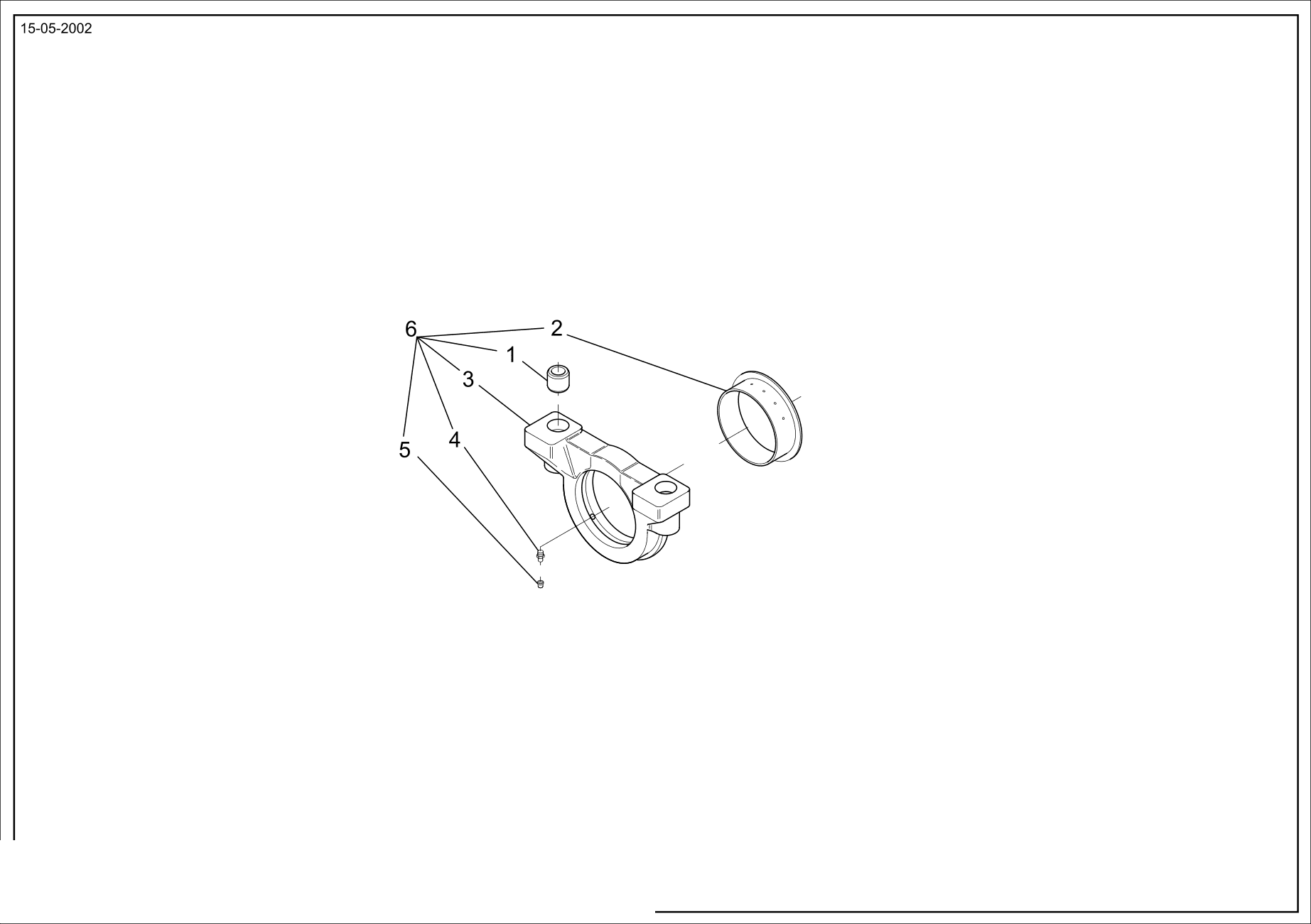 drawing for MERLO 048787 - SUPPORT (figure 5)