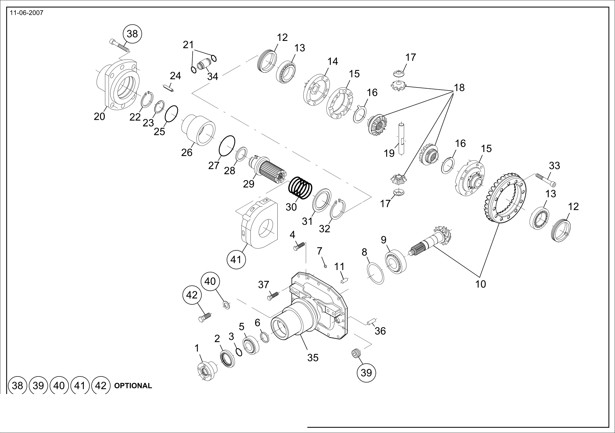 drawing for CORTECO 12001173B - BACK - UP RING (figure 1)