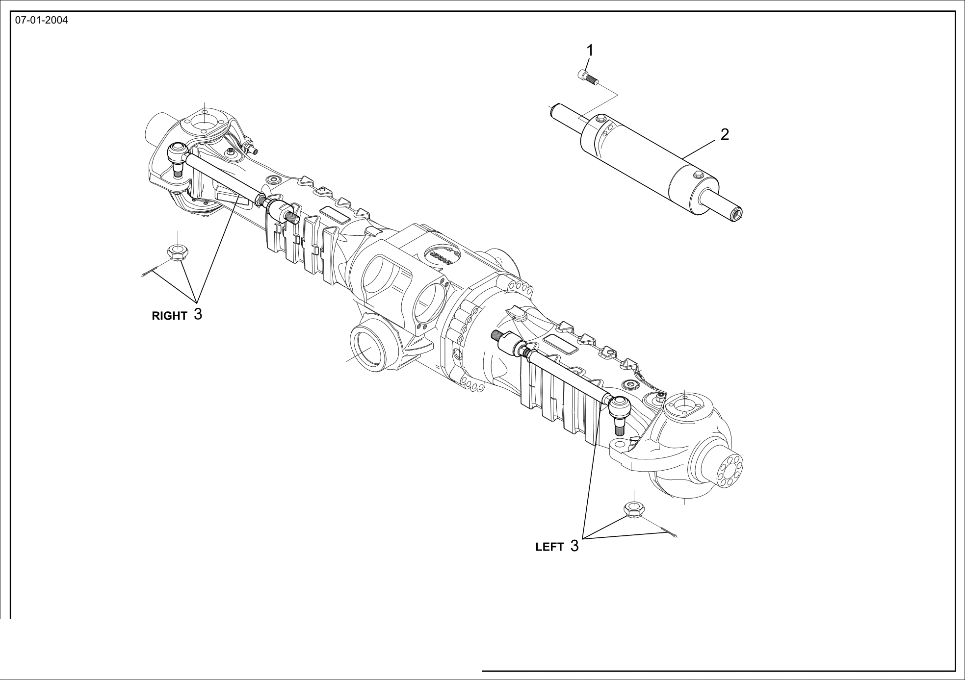 drawing for CNH NEW HOLLAND 71439518 - ARTICULATED TIE ROD (figure 5)