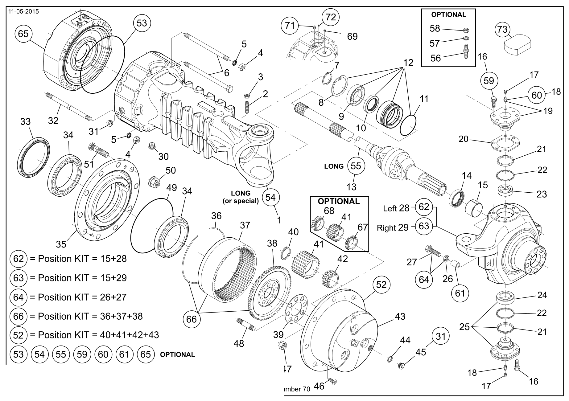 drawing for CNH NEW HOLLAND 87701514 - DOUBLE UNIVERSAL JOINT (figure 4)