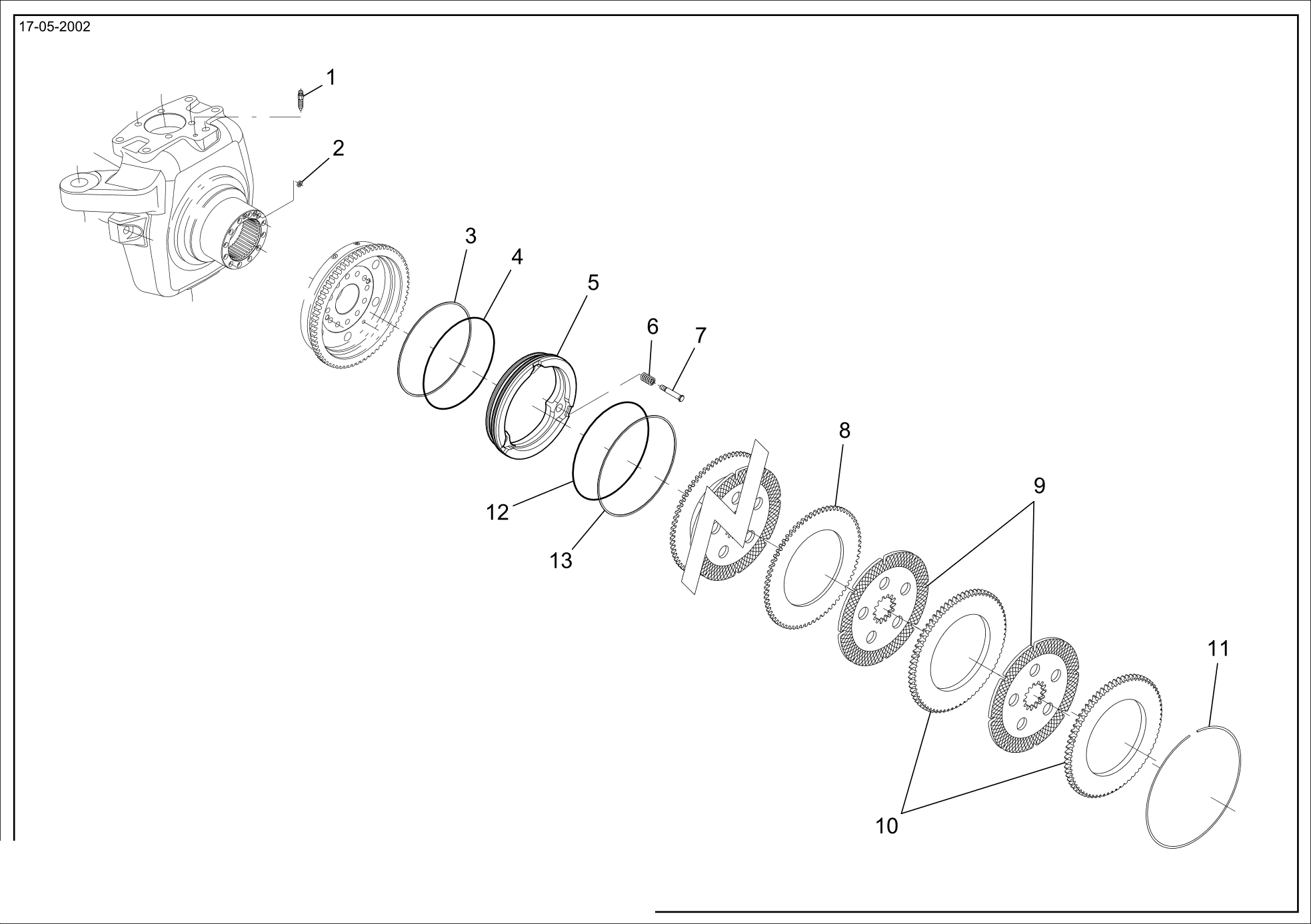 drawing for CNH NEW HOLLAND 75288566 - GASKET (figure 2)
