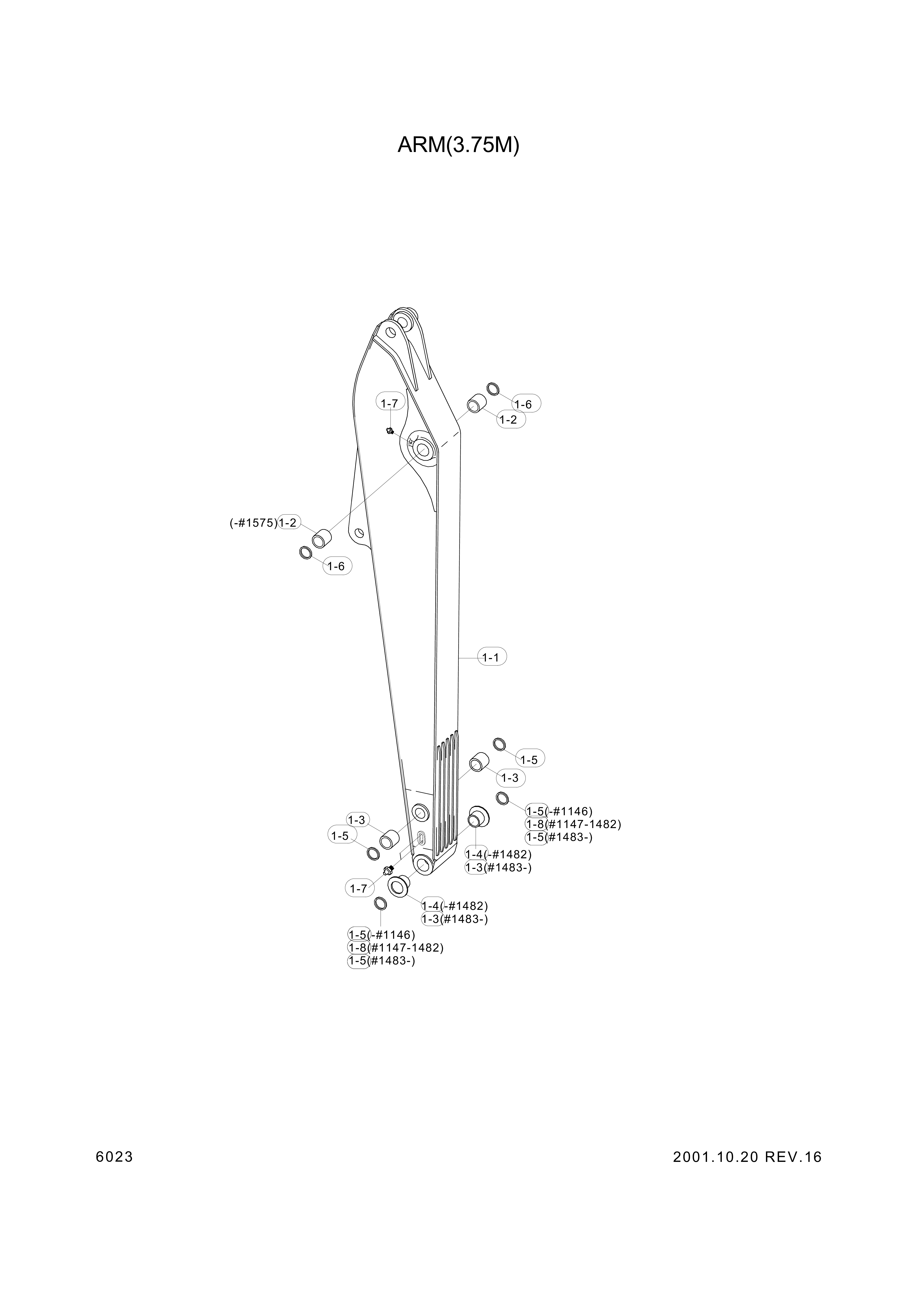 drawing for Hyundai Construction Equipment 61E9-1125 - BUSHING-PIN (figure 4)