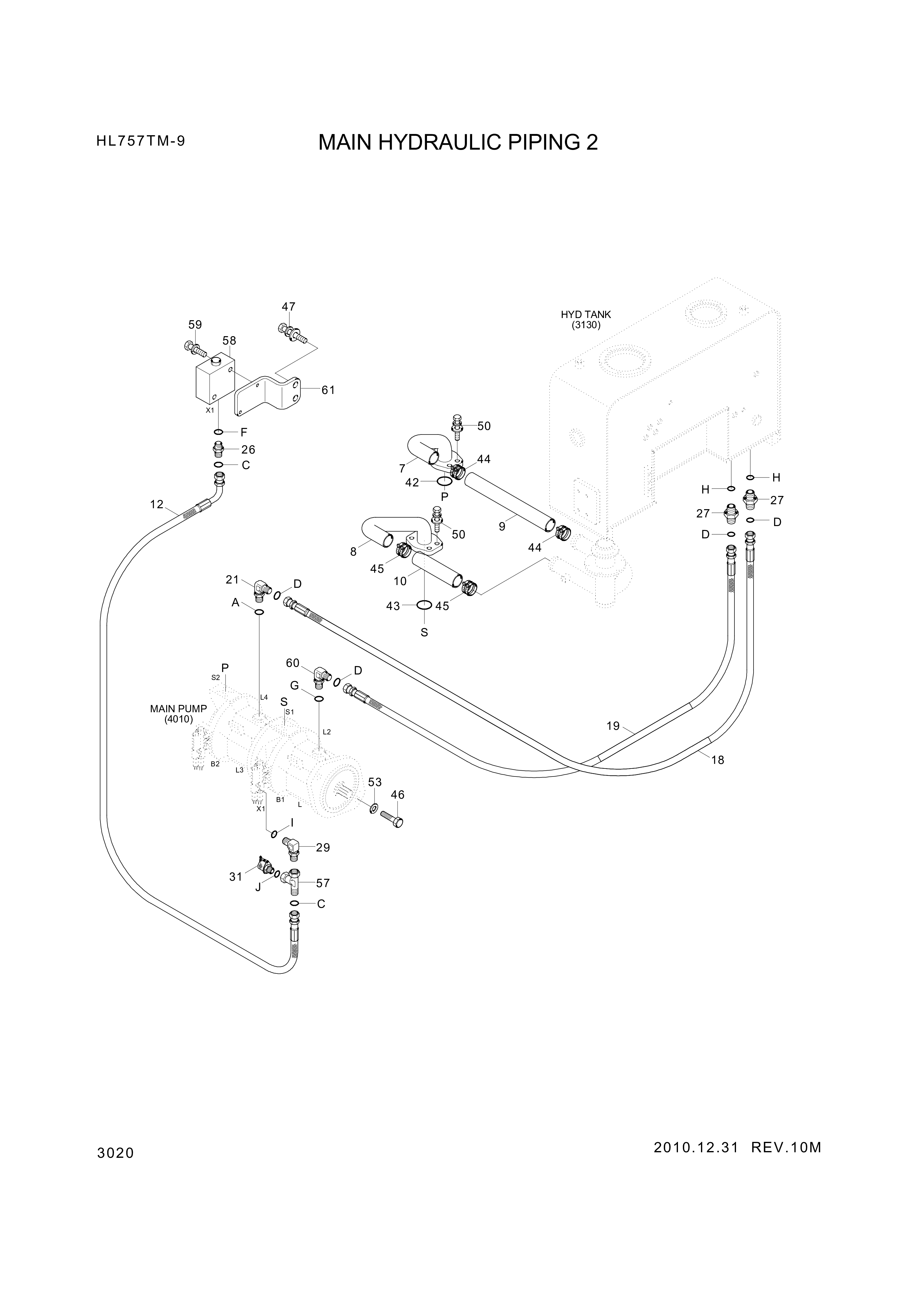 drawing for Hyundai Construction Equipment P930-066015 - HOSE ASSY-ORFS&THD (figure 1)