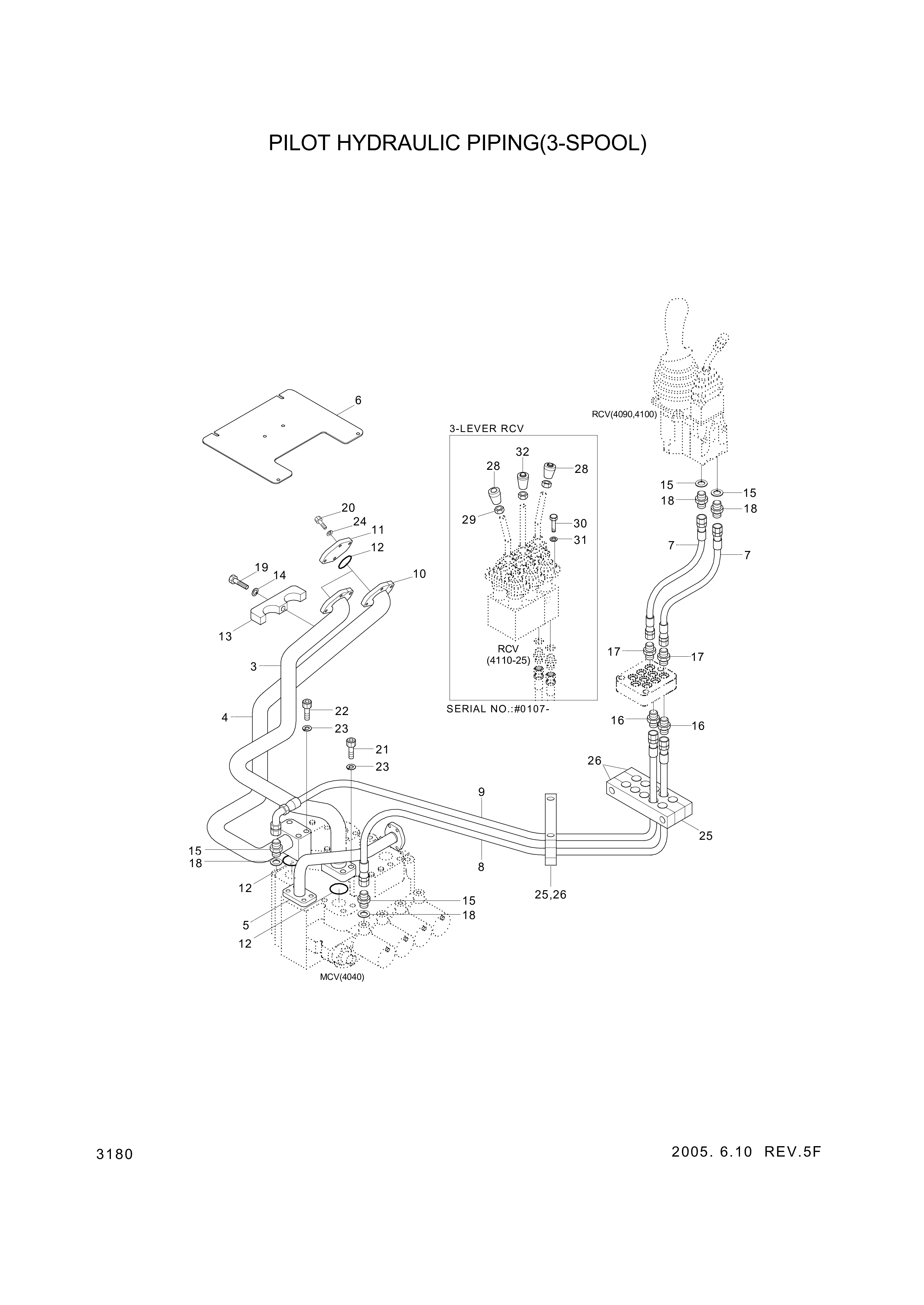drawing for Hyundai Construction Equipment 31L6-02300 - CLAMP-PIPE (figure 2)