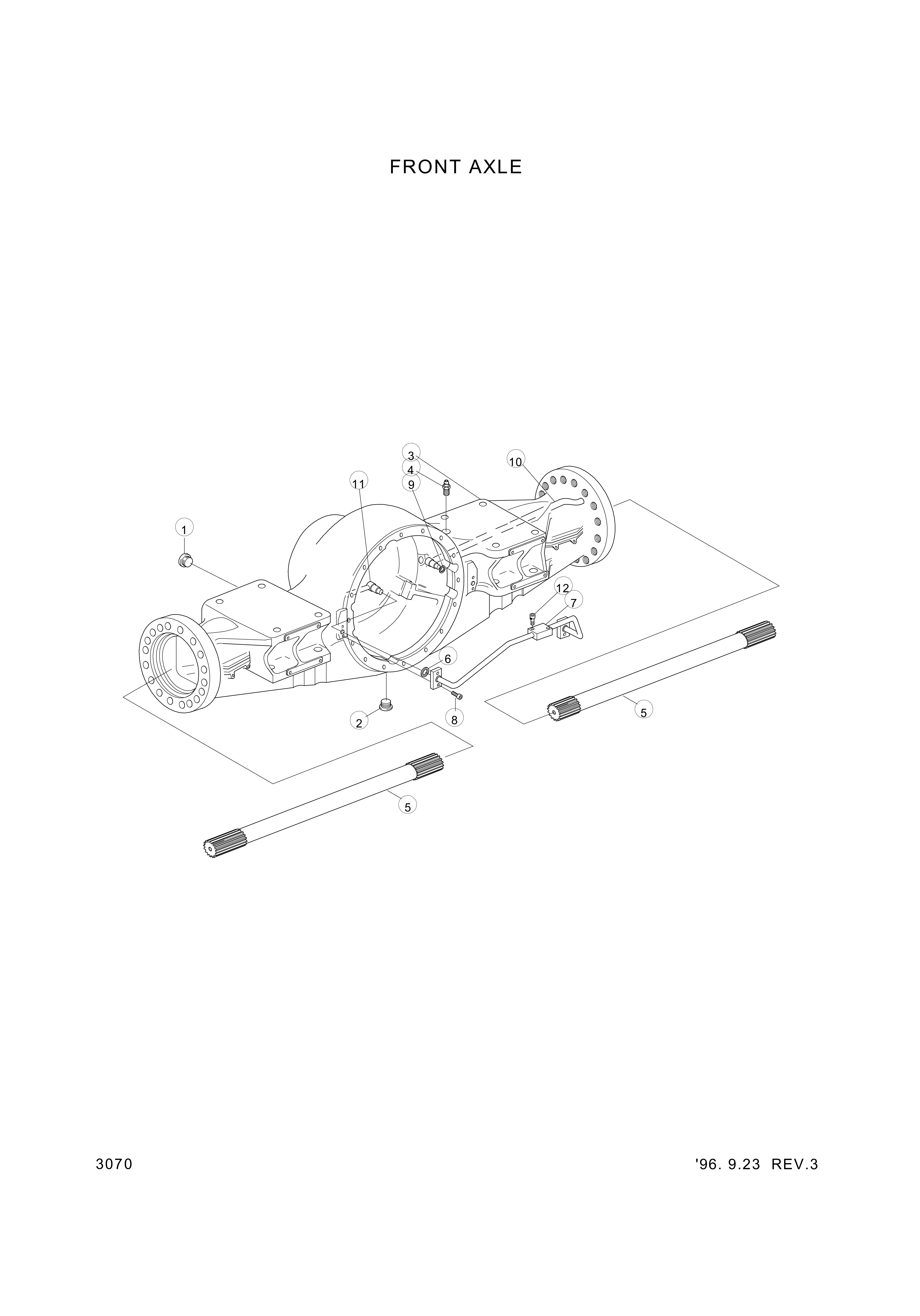 drawing for Hyundai Construction Equipment ZTAQ-00352 - PIPE-COMPLETE LH (figure 2)