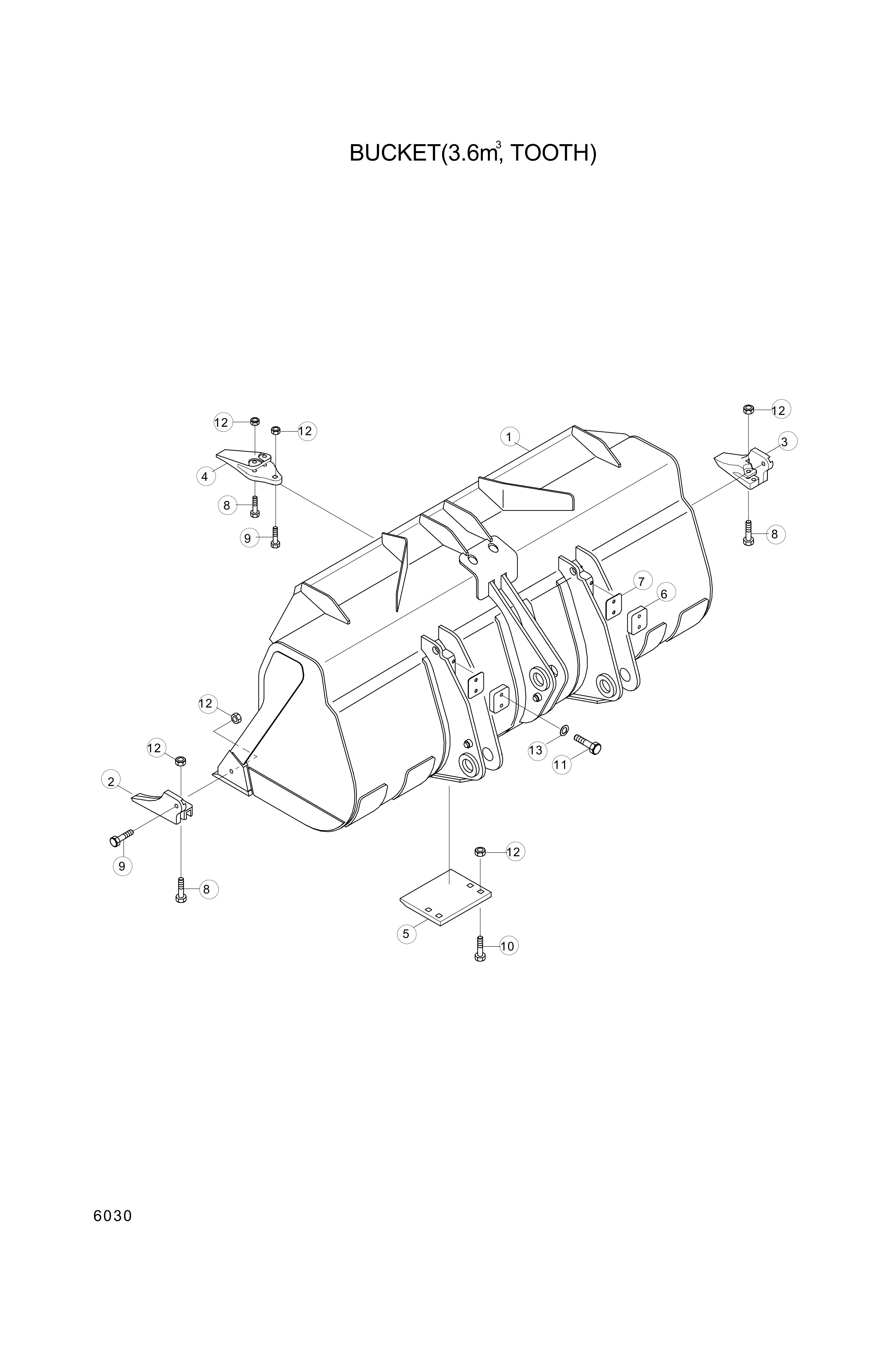 drawing for Hyundai Construction Equipment 61L1-3024 - PLATE (figure 3)