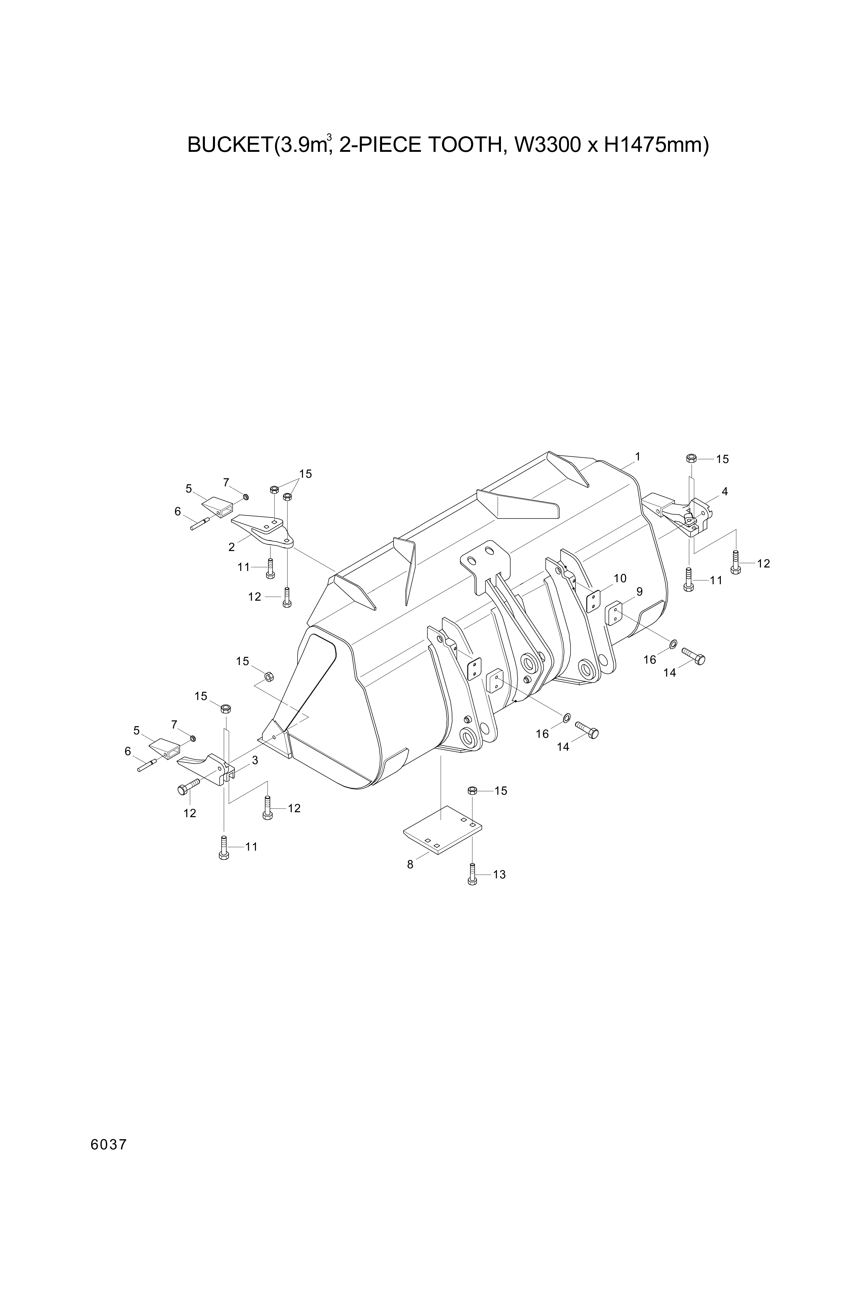 drawing for Hyundai Construction Equipment 61L1-3024 - PLATE (figure 4)