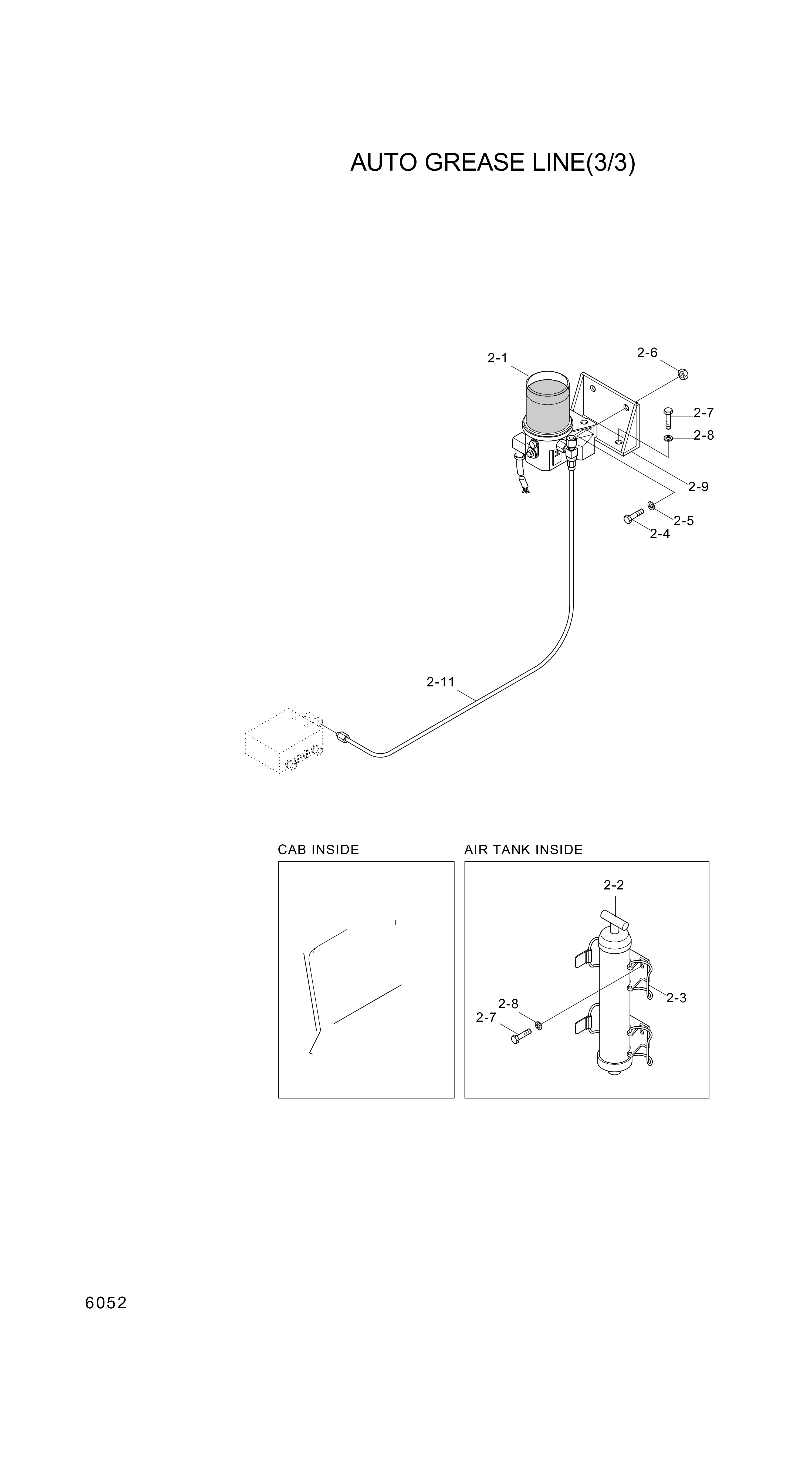 drawing for Hyundai Construction Equipment 34L1-02770 - PUMP KIT-GREASE (figure 1)