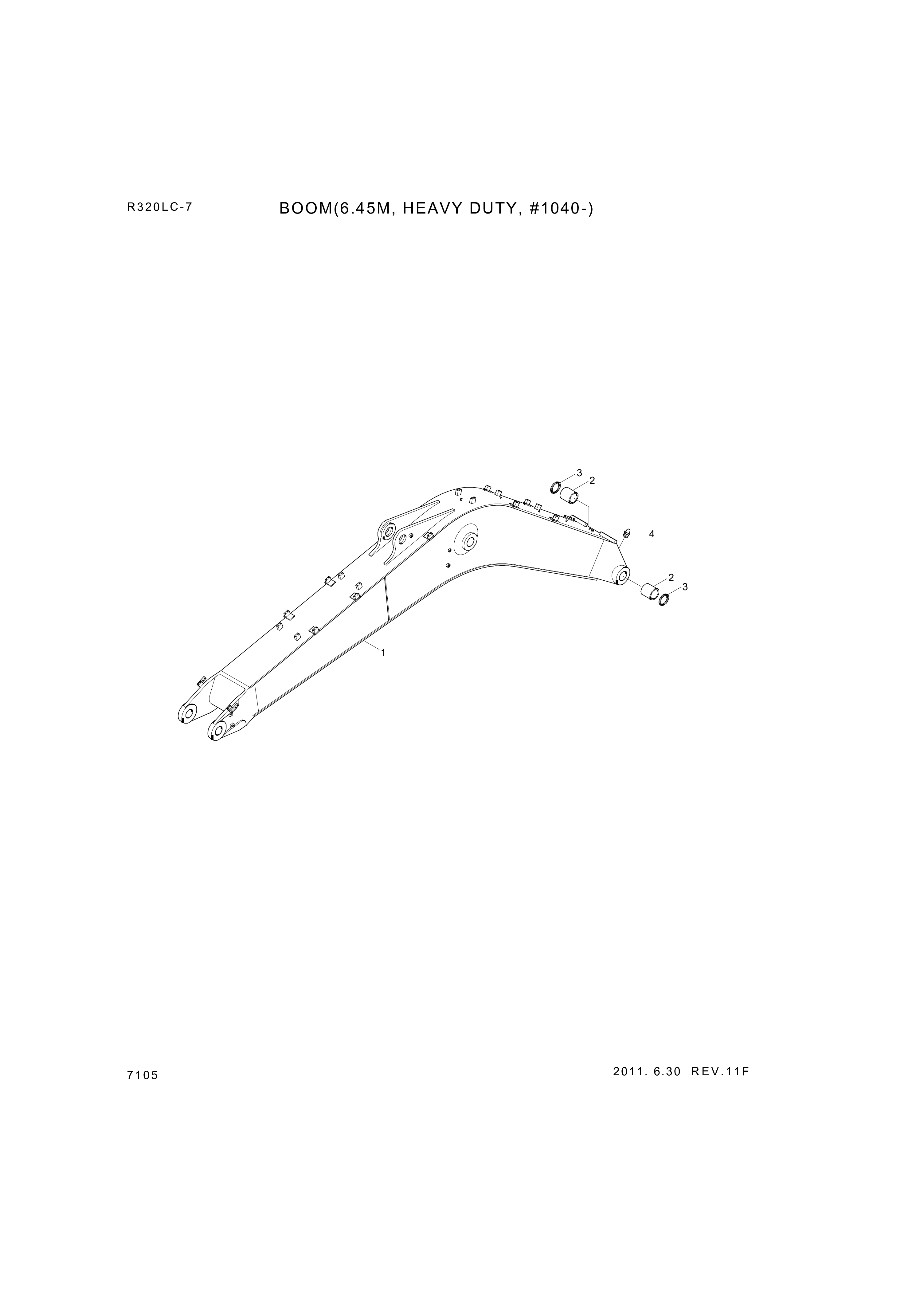 drawing for Hyundai Construction Equipment 61EN-12141 - BUSHING-BRONZE (figure 5)