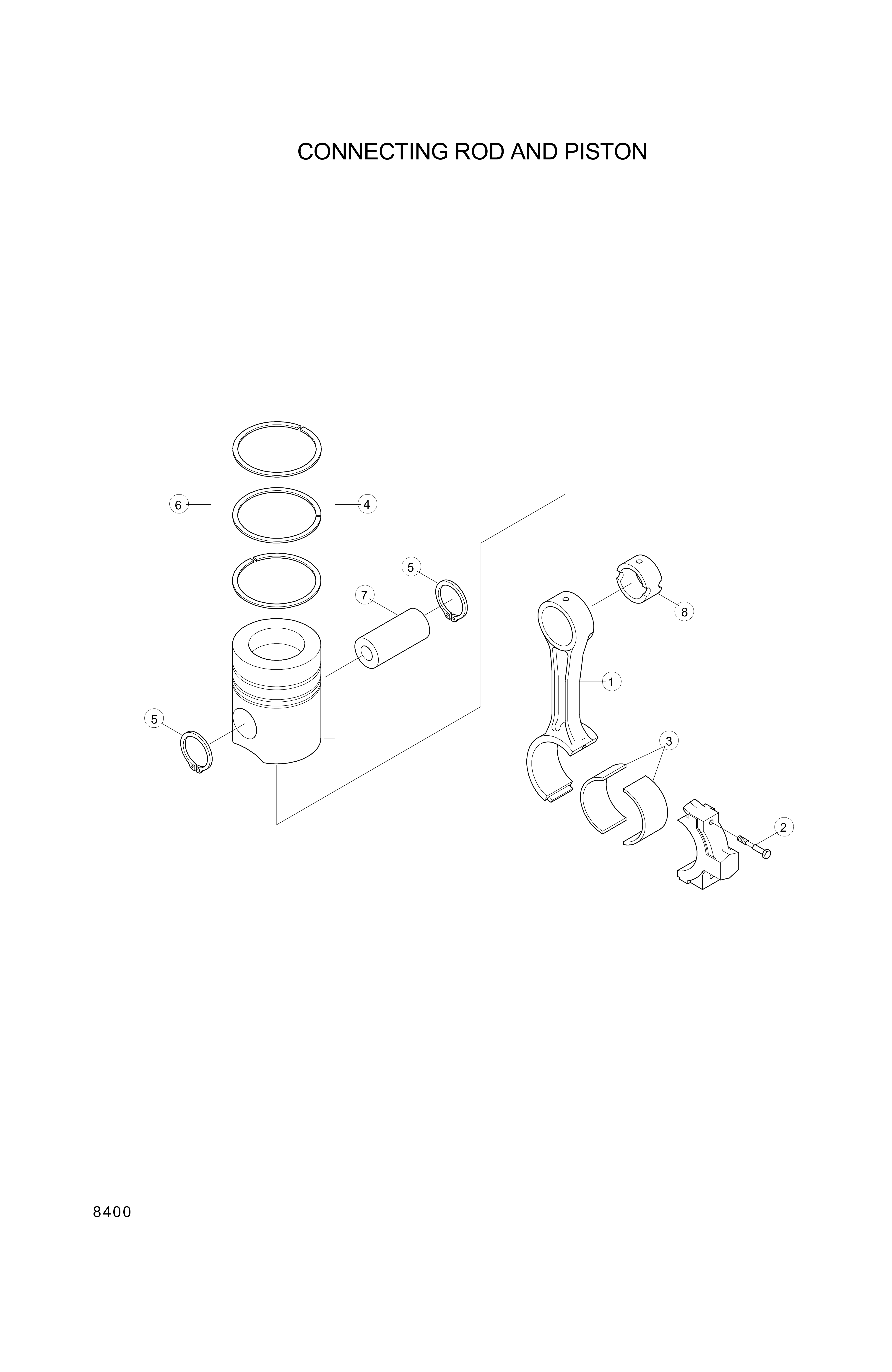 drawing for Hyundai Construction Equipment YUBP-07000 - PIN (figure 3)