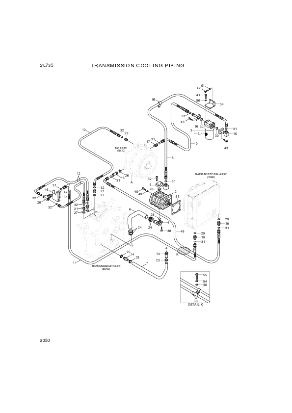 drawing for Hyundai Construction Equipment P930-122050 - HOSE ASSY-ORFS&THD (figure 1)