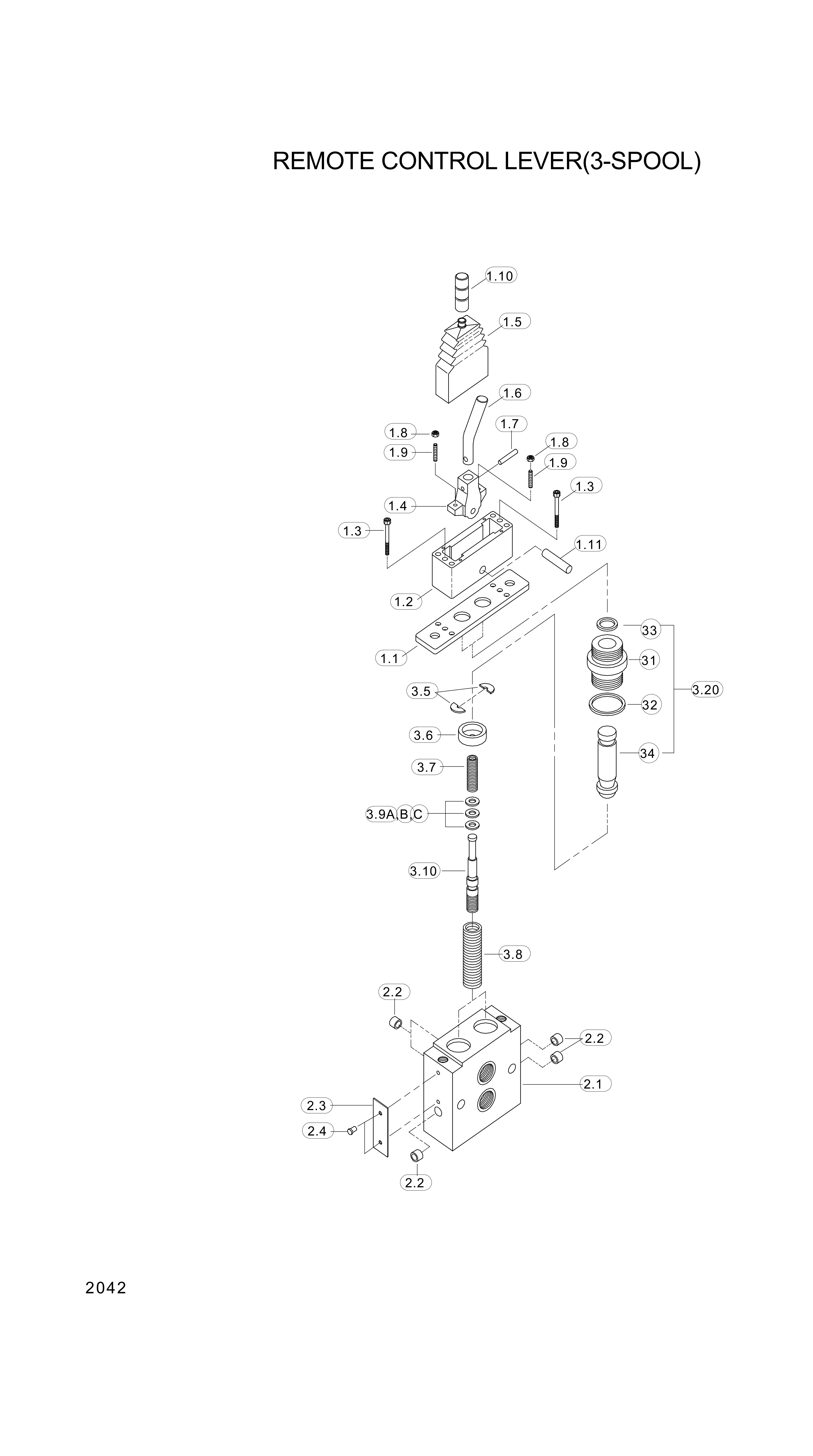 drawing for Hyundai Construction Equipment 19691700 - HOUSING (figure 3)