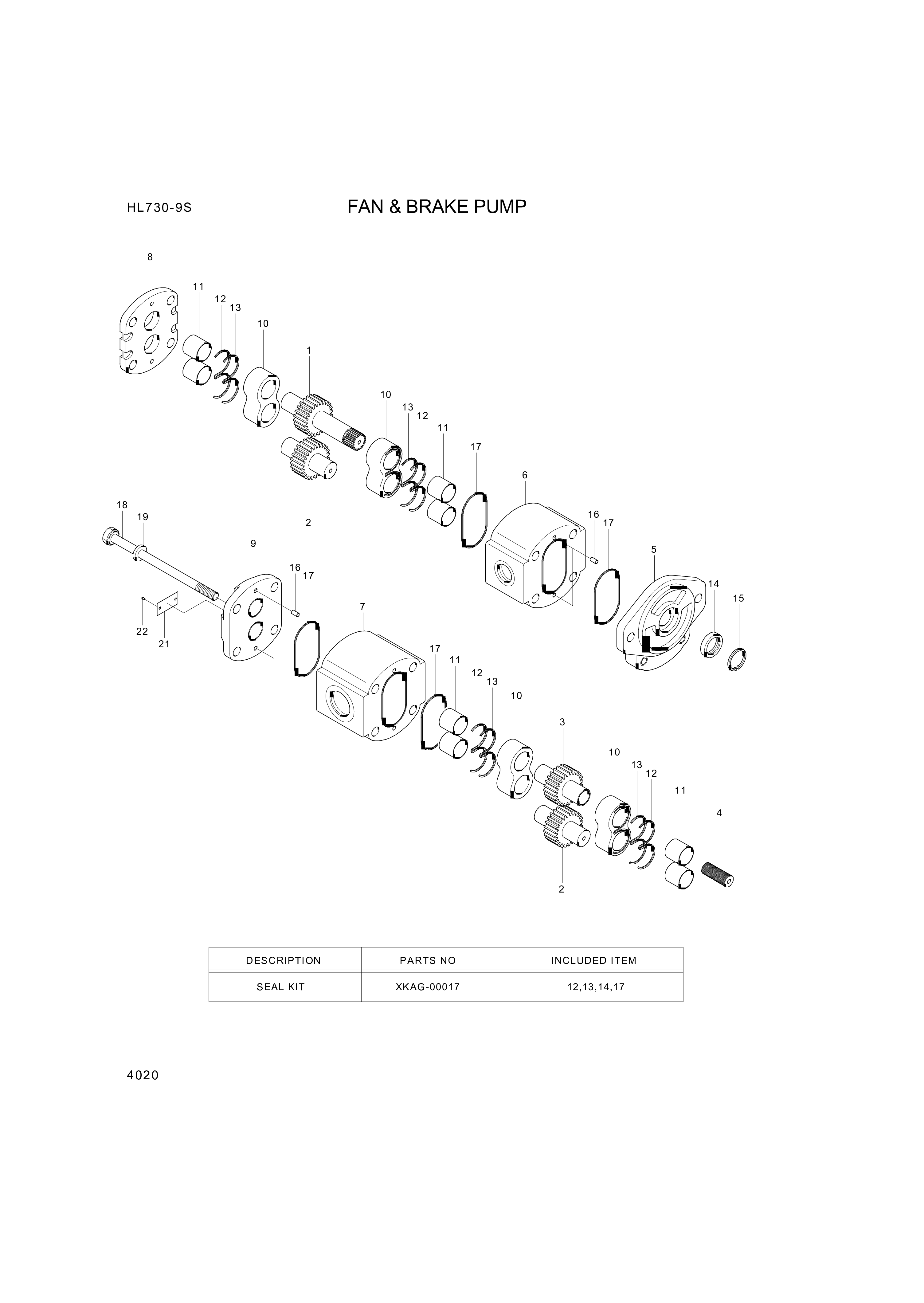 drawing for Hyundai Construction Equipment XKAG-00110 - GEAR-DRIVE (figure 5)