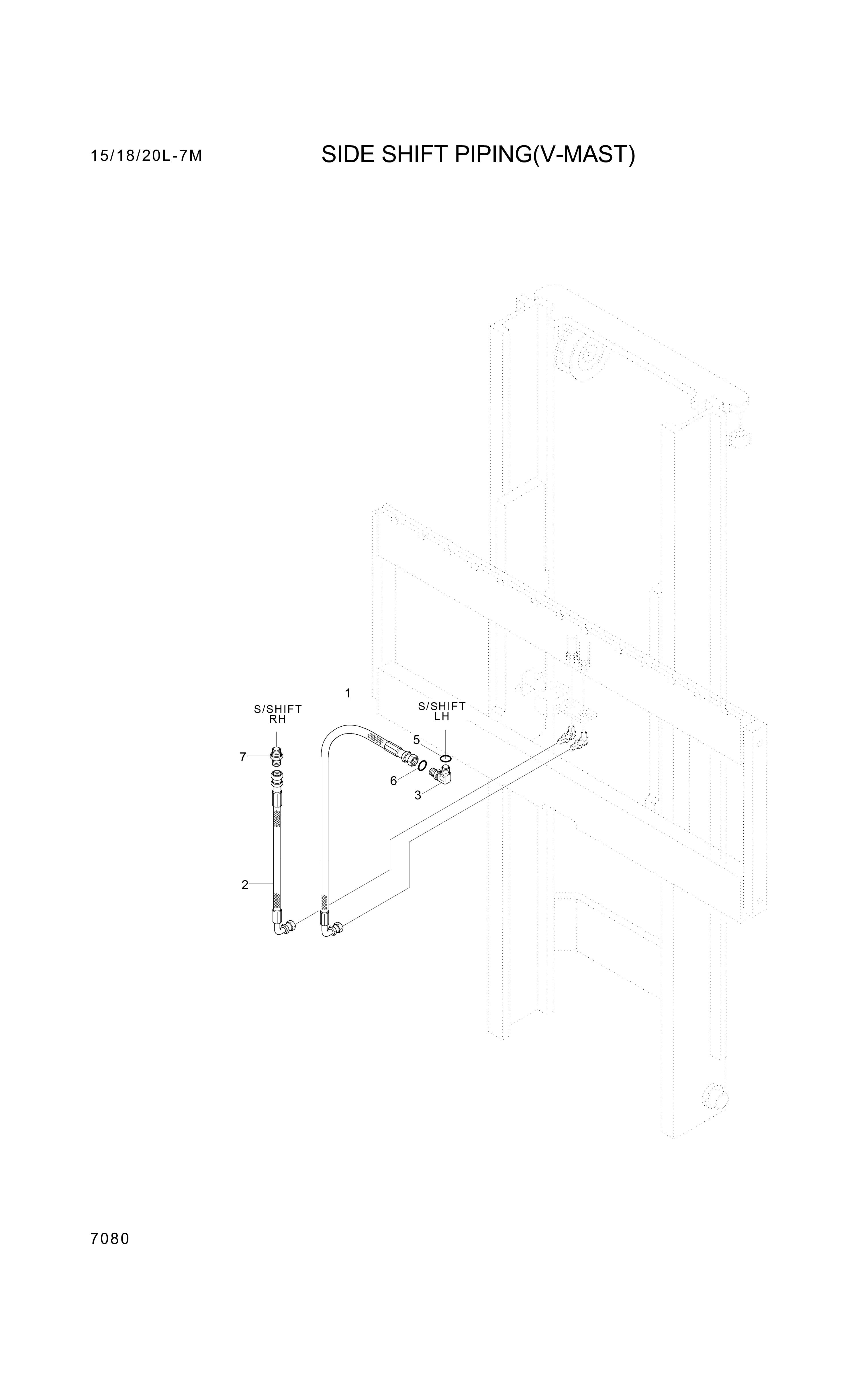 drawing for Hyundai Construction Equipment P930-043007 - HOSE ASSY-ORFS&THD (figure 3)