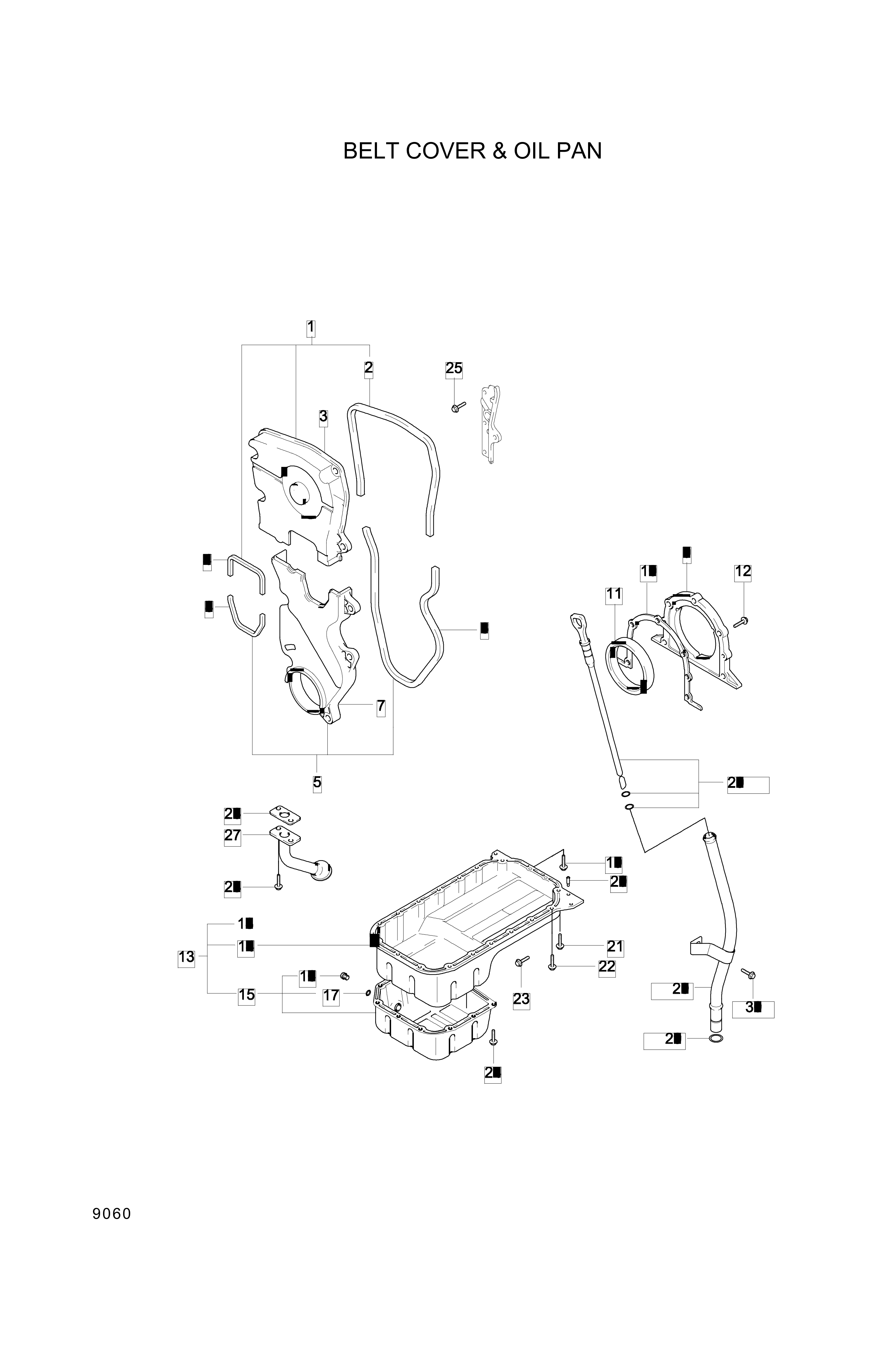 drawing for Hyundai Construction Equipment 11234-10303 - BOLT-W/WASHER (figure 3)
