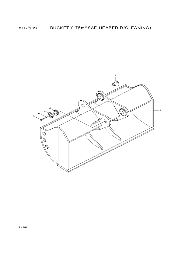 drawing for Hyundai Construction Equipment 61EK-31360 - PLATE-COVER (figure 4)