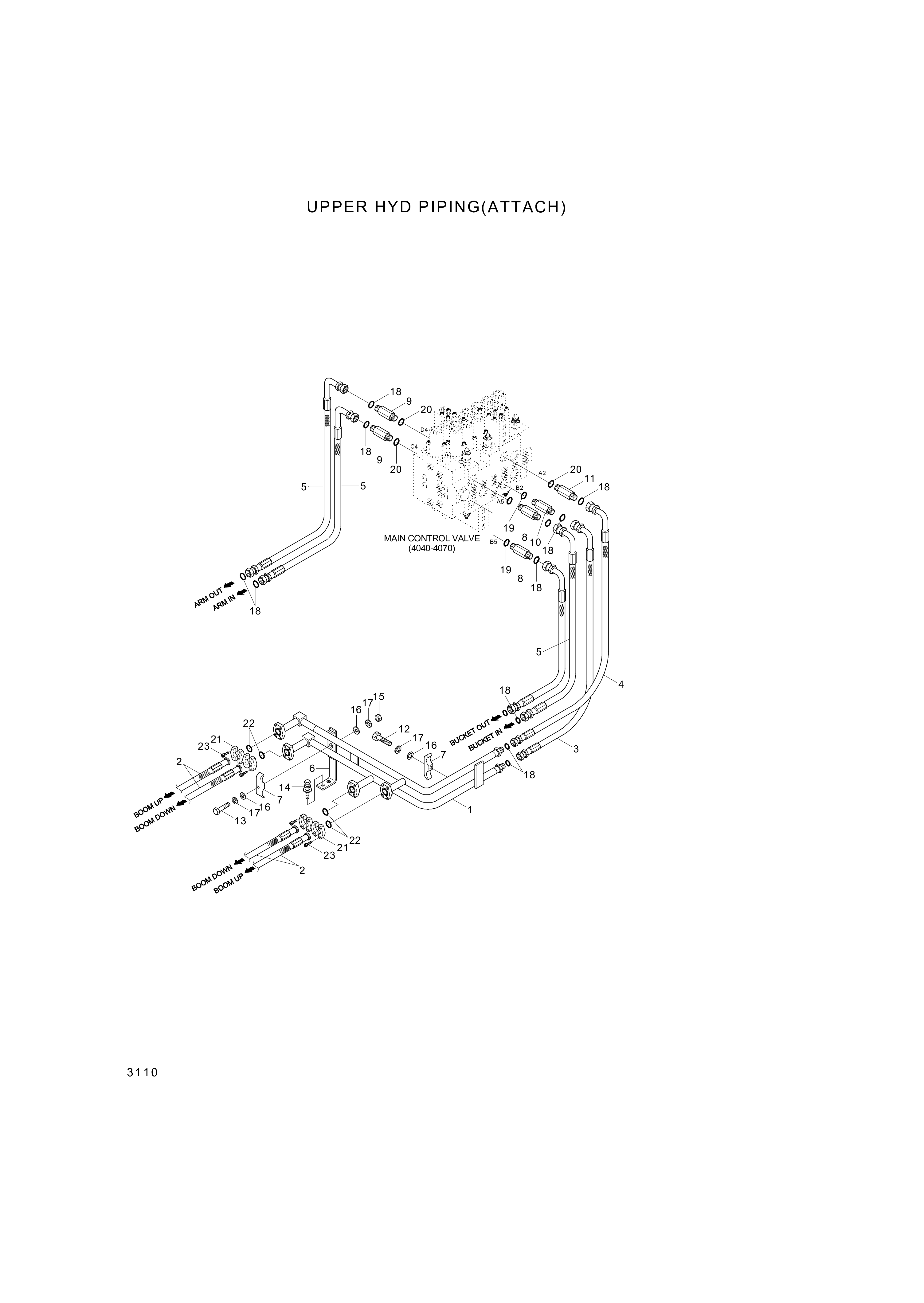 drawing for Hyundai Construction Equipment P933-127024 - HOSE ASSY-ORFS&THD (figure 2)