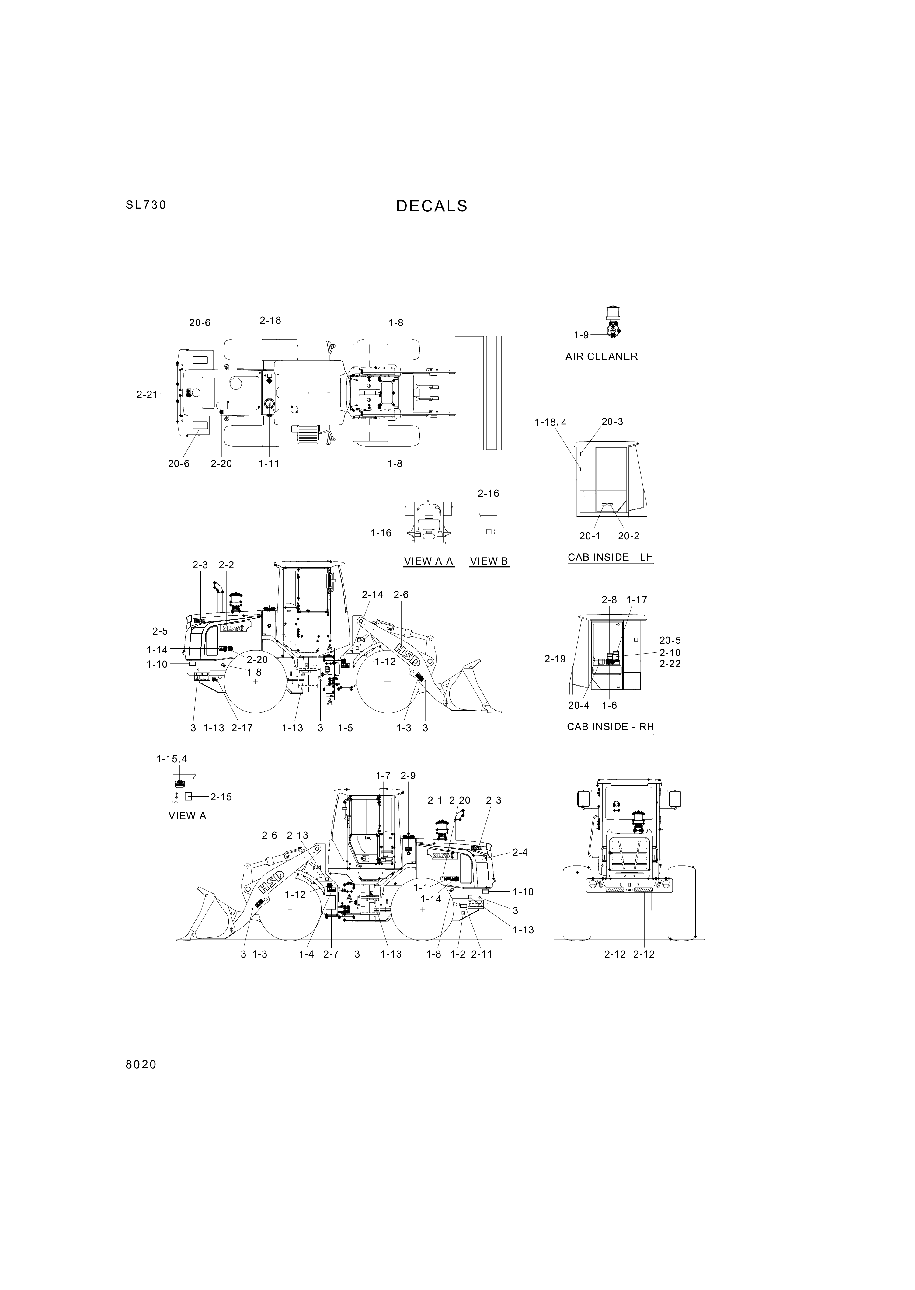 drawing for Hyundai Construction Equipment 92Z2-60511 - DECAL-SPEC (figure 1)