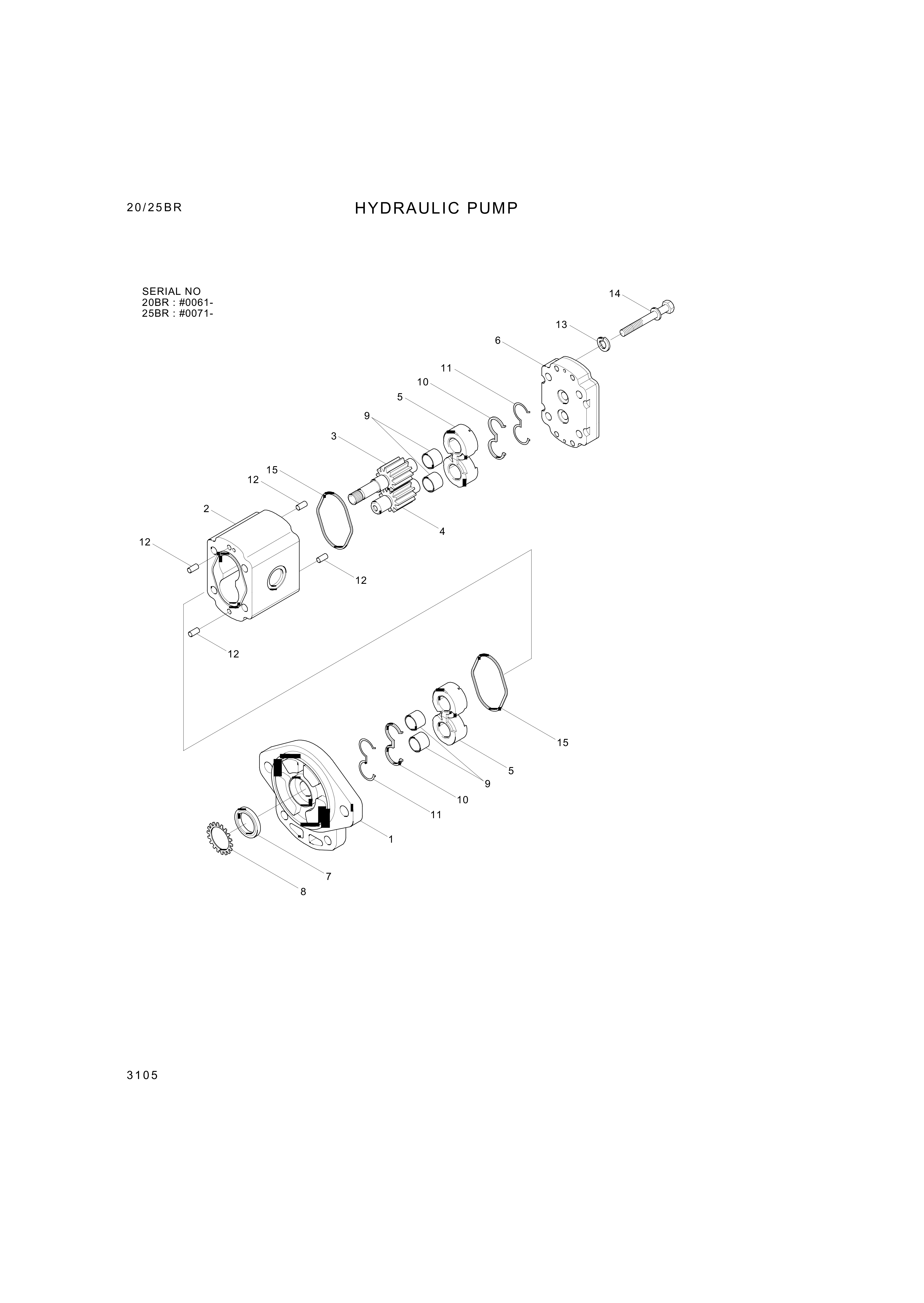 drawing for Hyundai Construction Equipment 11011091050 - Bolt-Hex (figure 1)