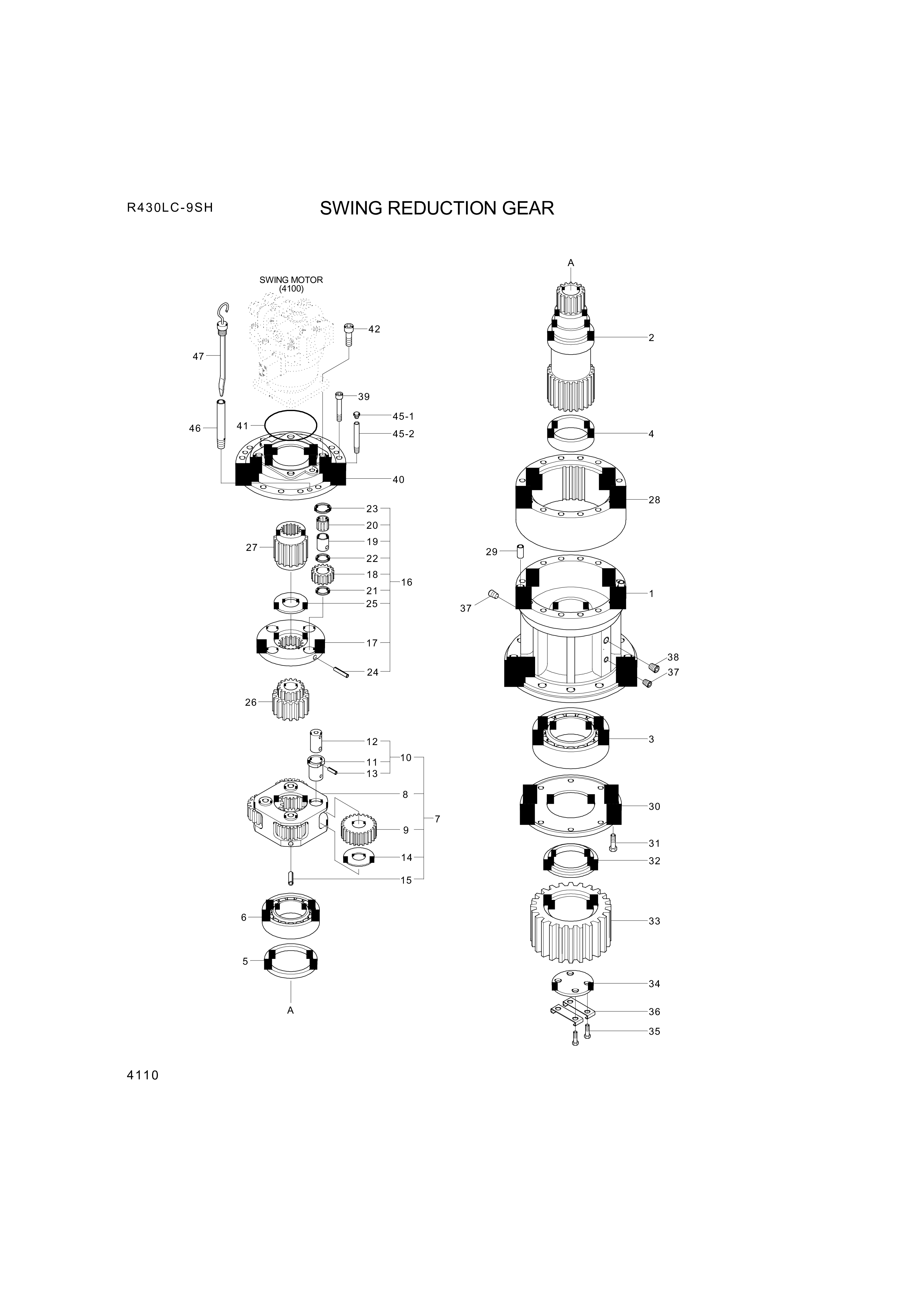 drawing for Hyundai Construction Equipment XKAQ-00414 - GEAR-PLANET NO1 (figure 4)