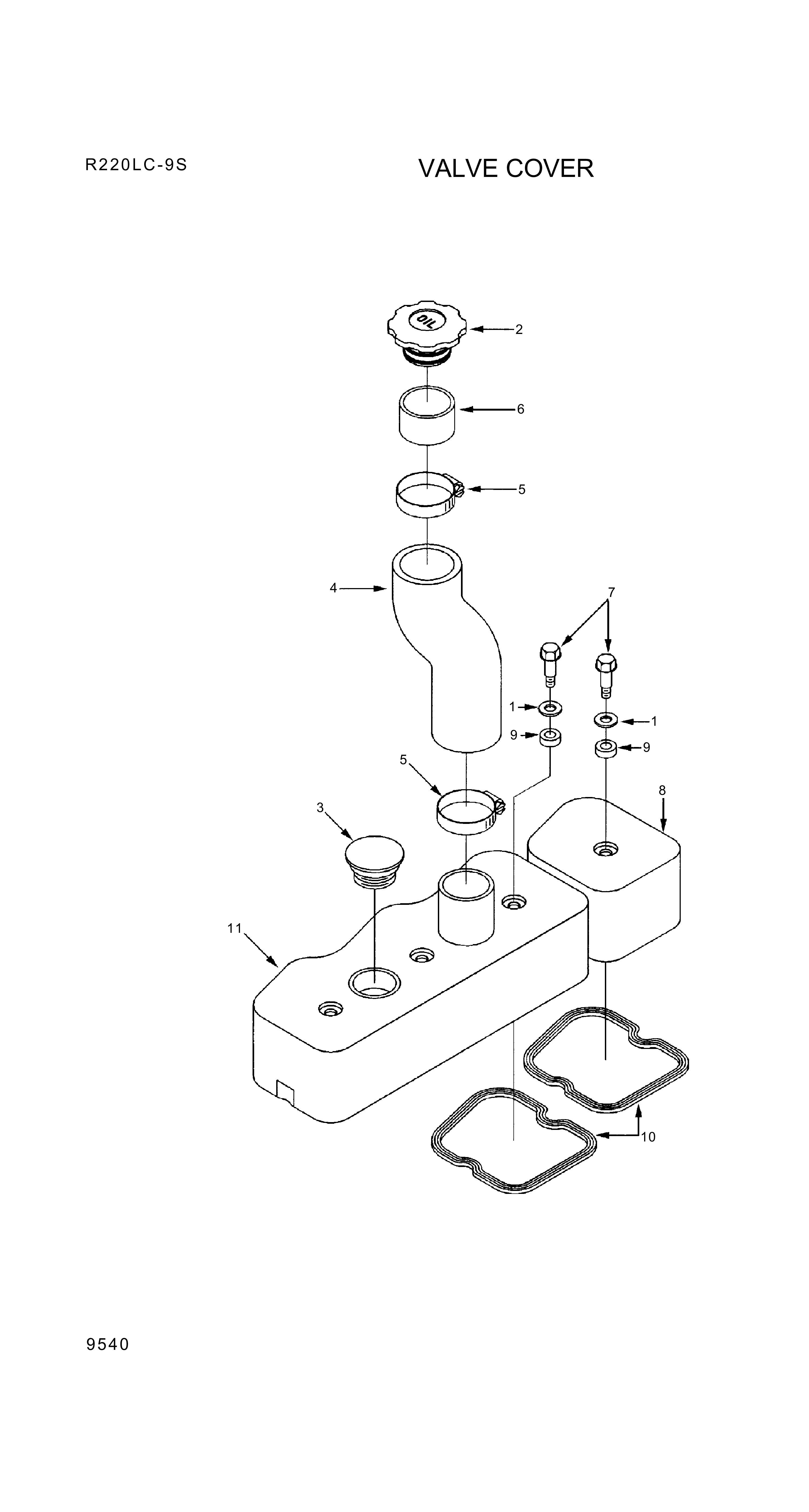 drawing for Hyundai Construction Equipment YUBP-06640 - PIPE-FILLER (figure 4)