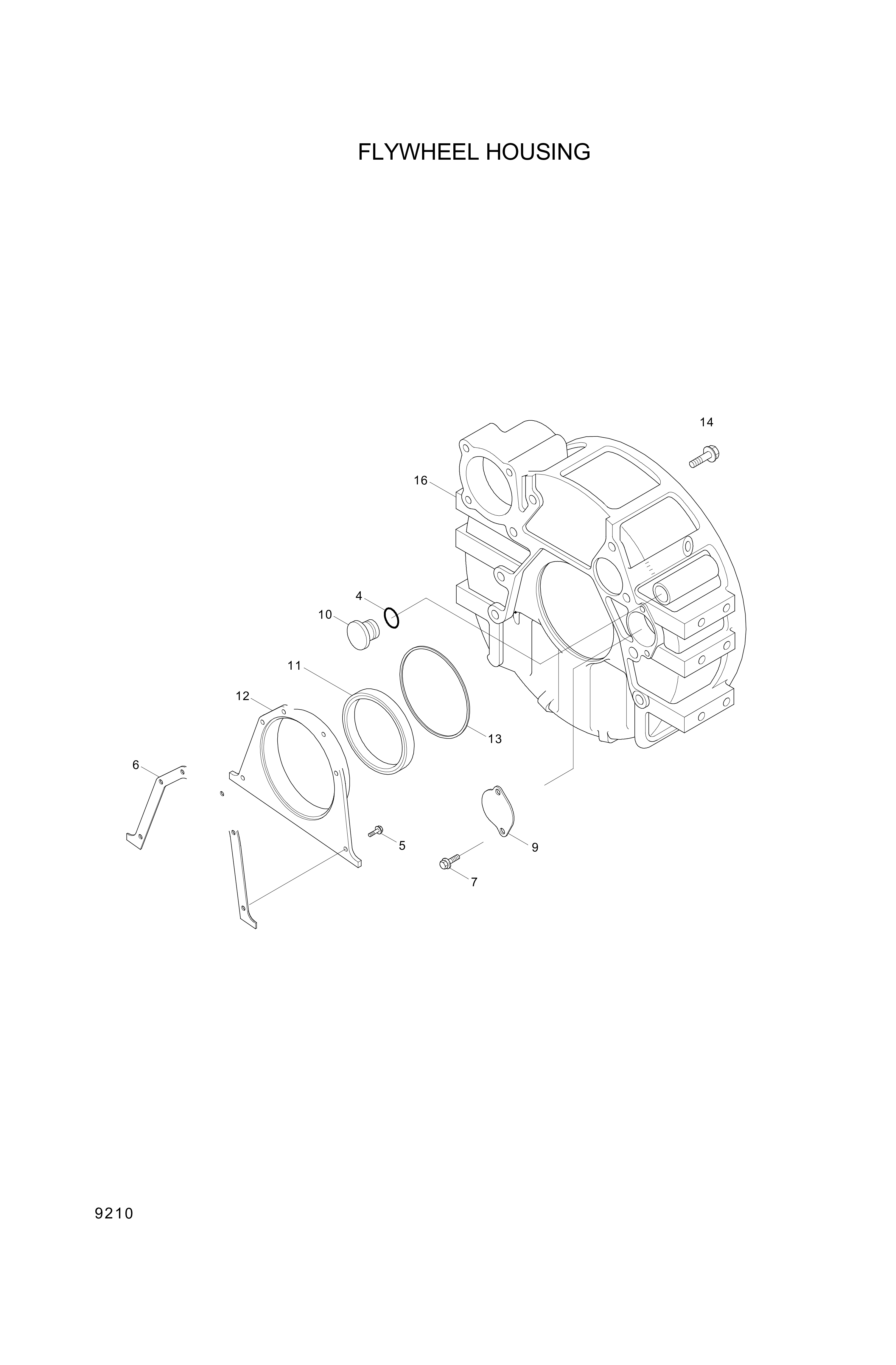drawing for Hyundai Construction Equipment YUBP-06626 - SCREW-HEX FLG (figure 5)