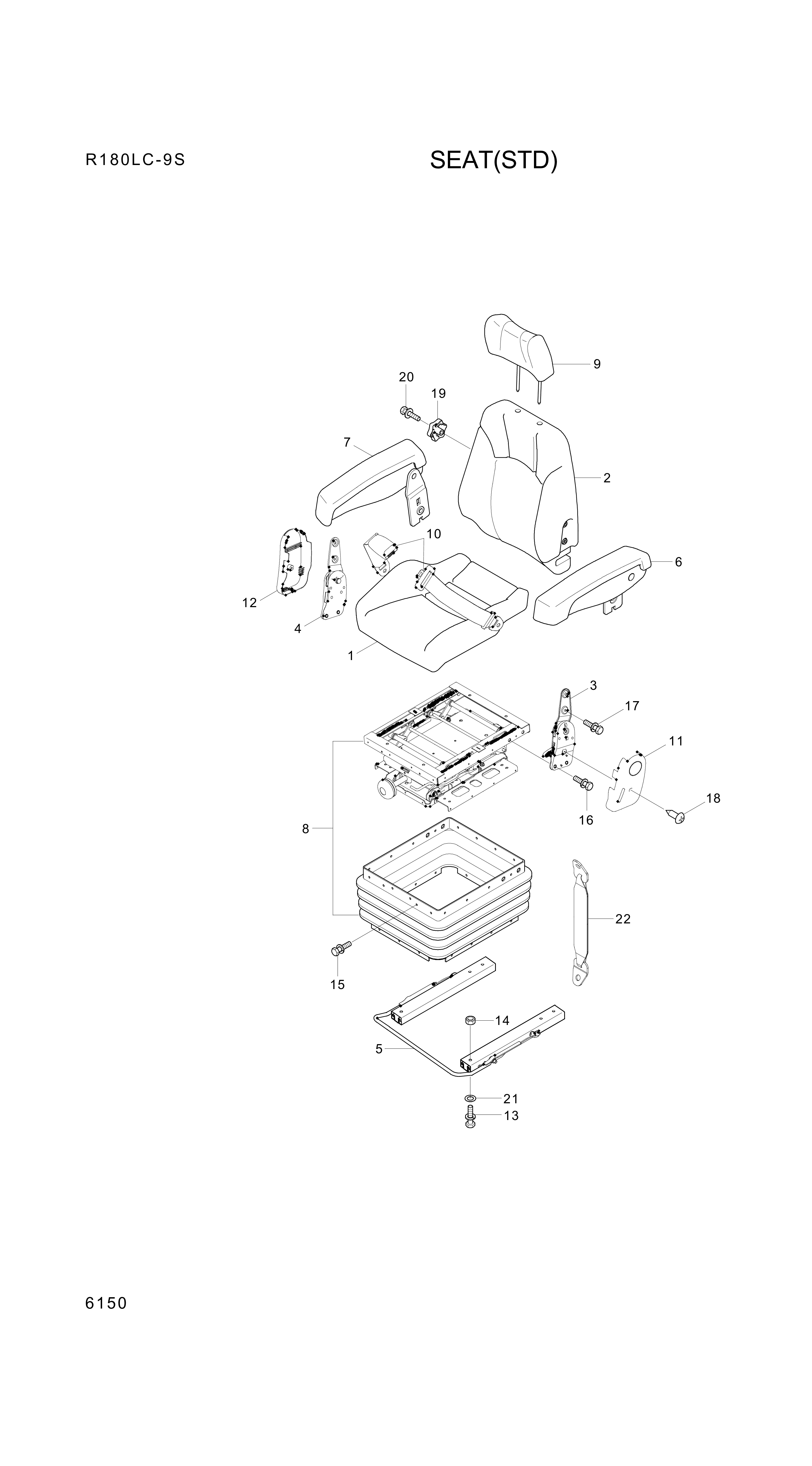 drawing for Hyundai Construction Equipment 96000-DX00 - SUSPENSION &TILT ASSY (figure 2)