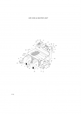 Technical drawing of Hyundai Construction Equipment S161-160302 BOLT-ROUND with dimensions and layout