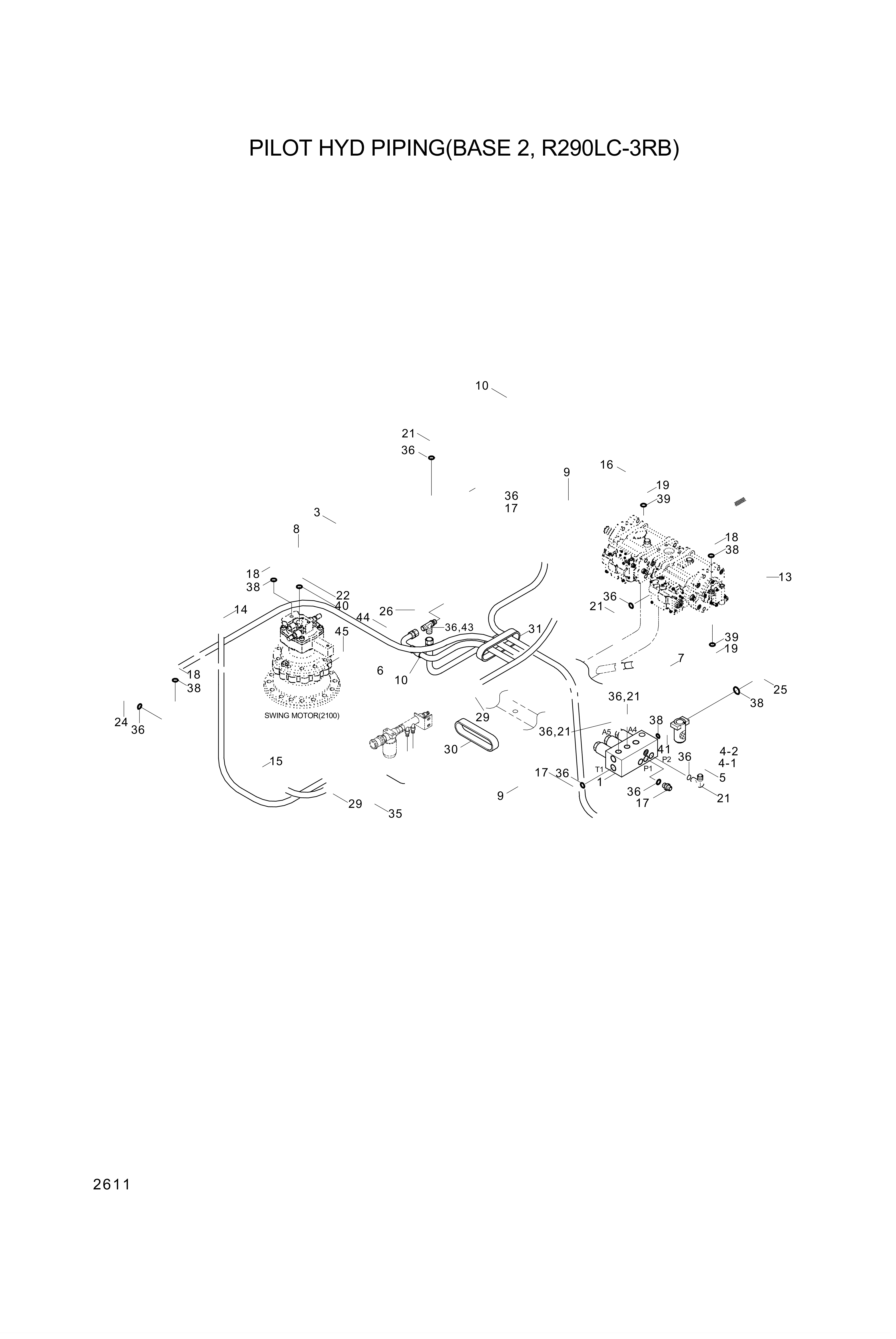 Technical drawing of Hyundai Construction Equipment 3537-171-310 PORT RELIEF VALVE with dimensions and layout (figure 5)