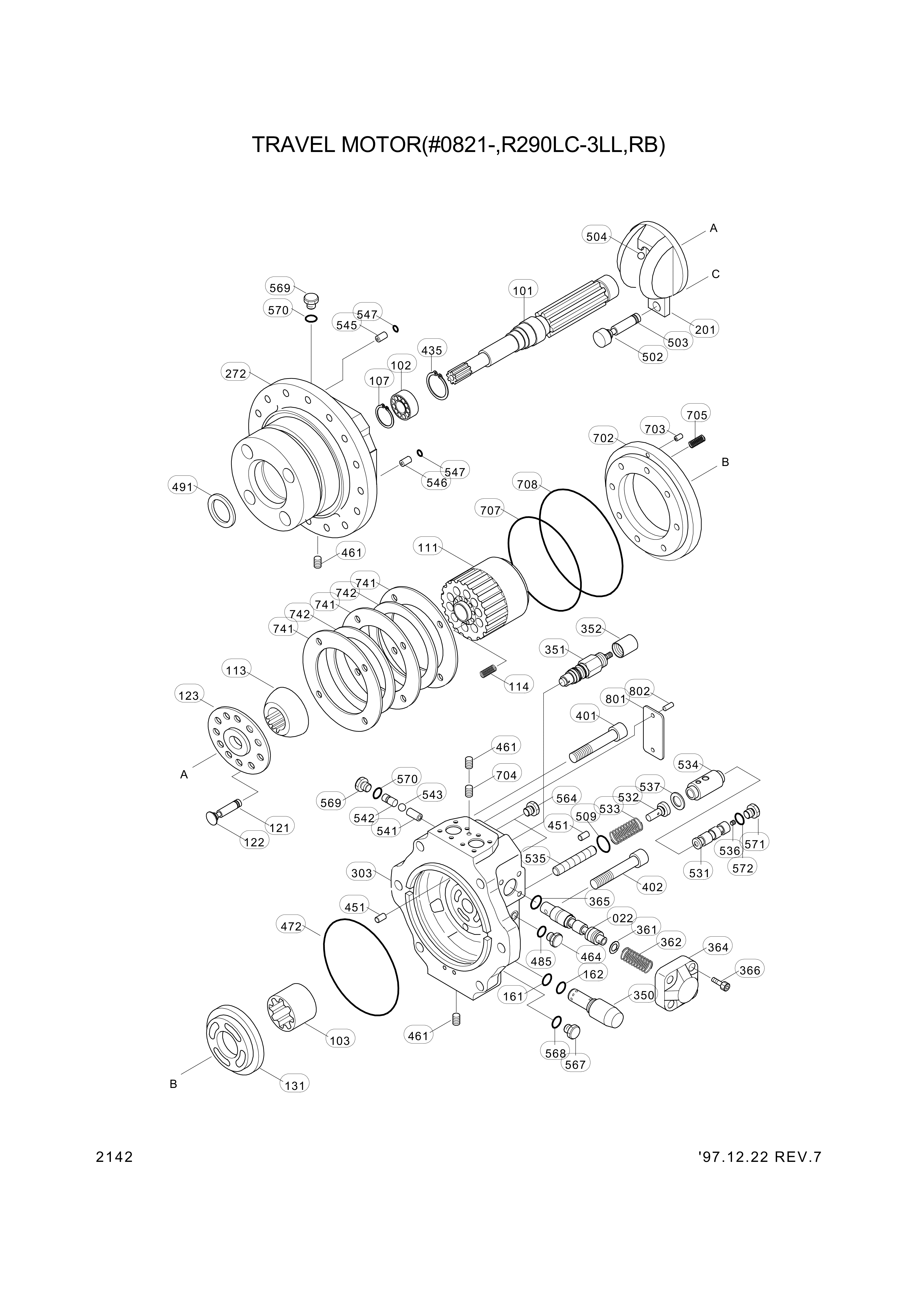 drawing for Hyundai Construction Equipment PNK365528 - BEARING-NEEDLE (figure 5)