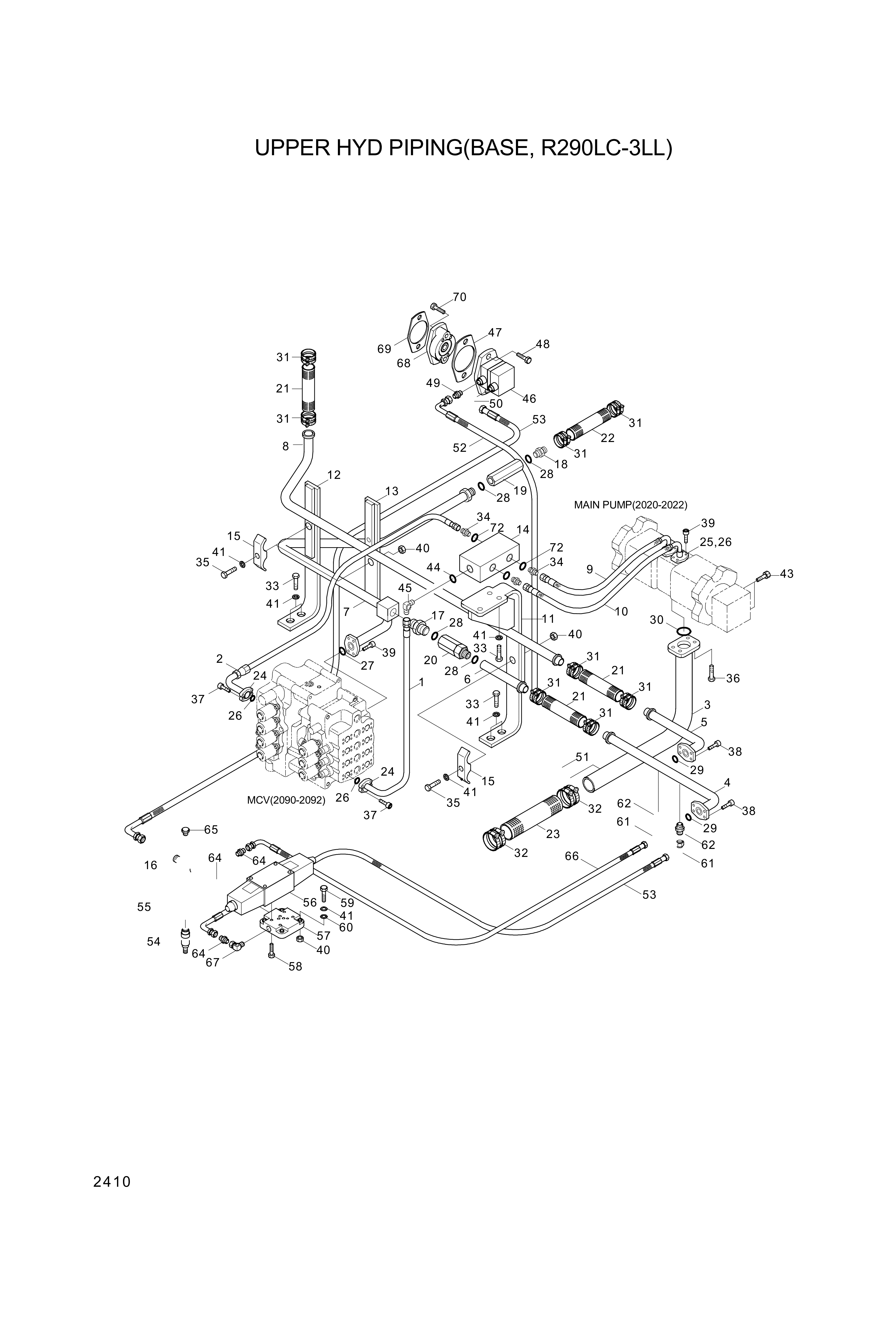 Technical drawing of Hyundai Construction Equipment 9410281 FITTING with dimensions and layout (figure 3)
