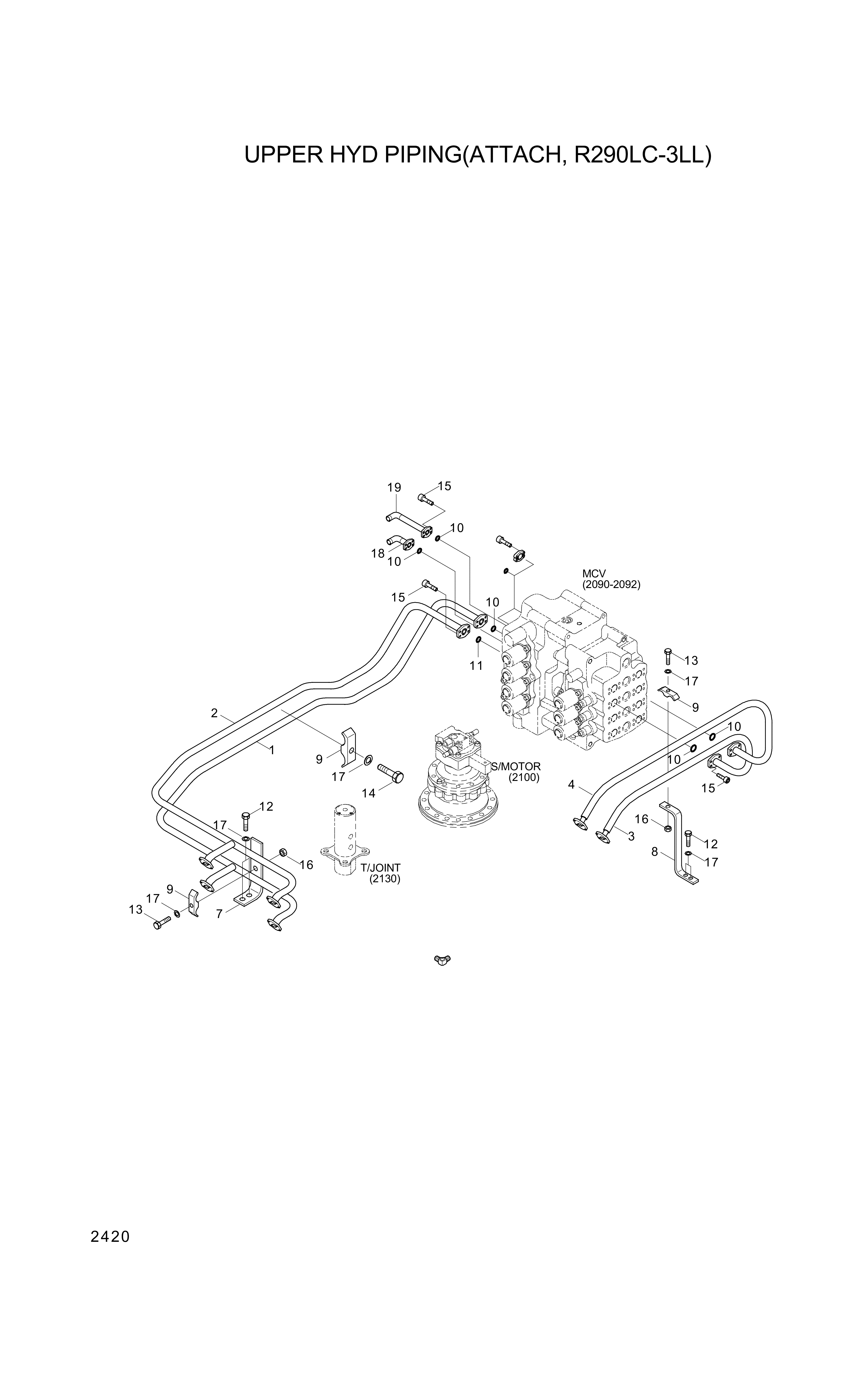 drawing for Hyundai Construction Equipment RL800-0060 - ELBOW (figure 1)