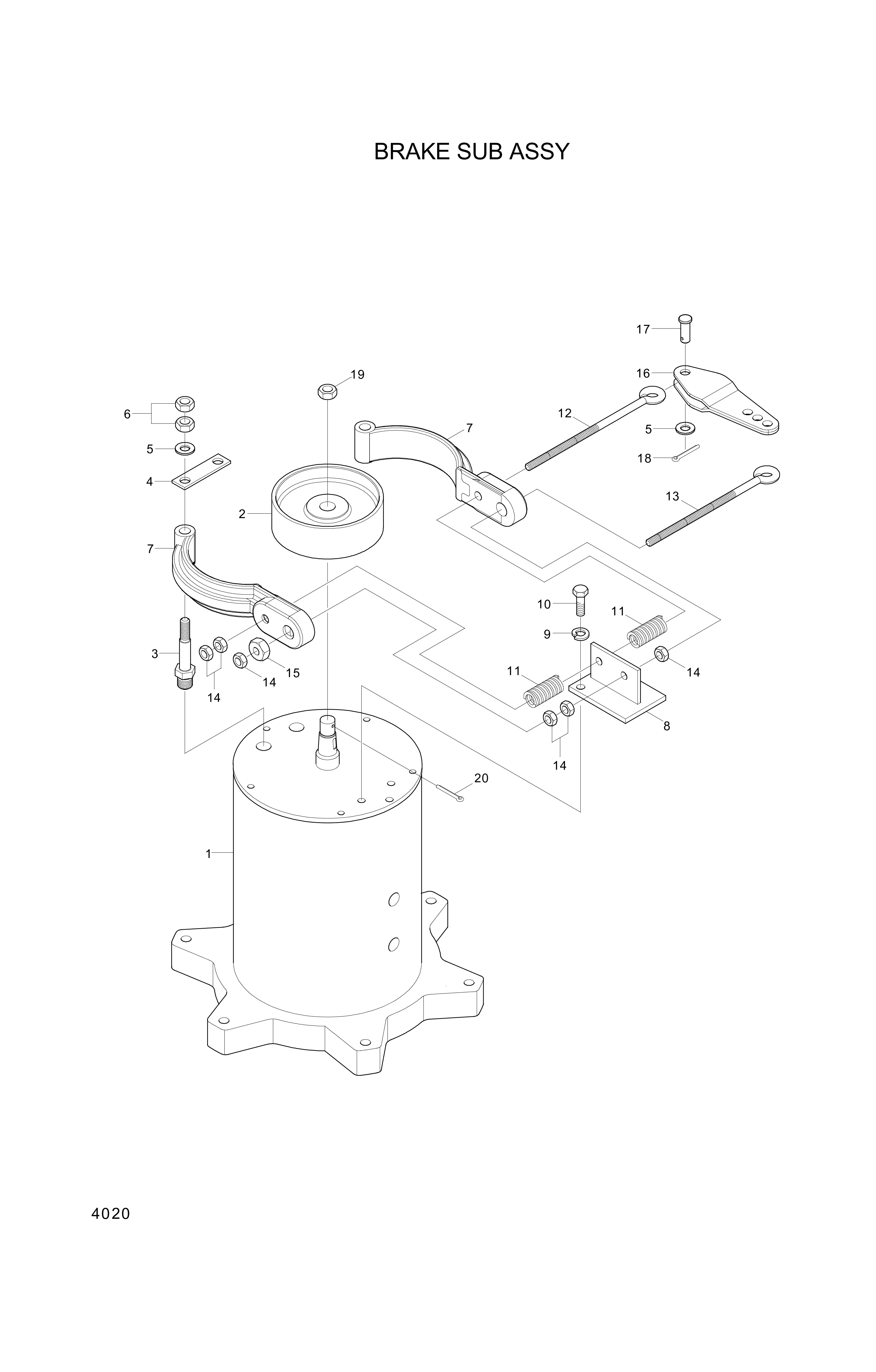 drawing for Hyundai Construction Equipment S461-400632 - PIN-SPLIT (figure 2)