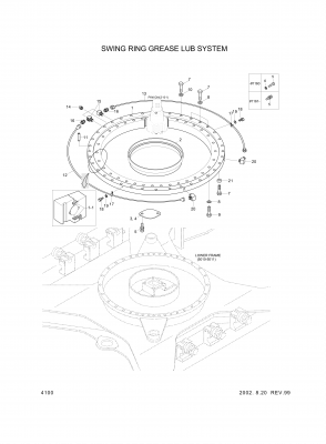 drawing for Hyundai Construction Equipment 61E7-0106 - FITTING (figure 3)