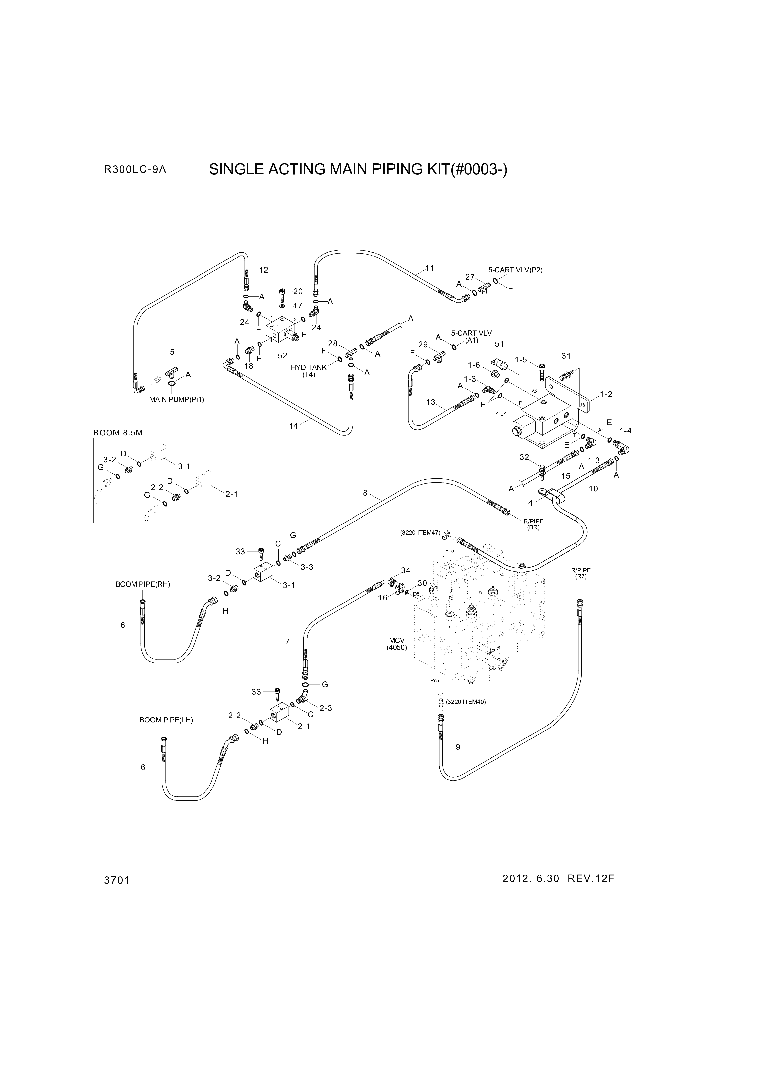 drawing for Hyundai Construction Equipment P974-207328 - HOSE ASSY-ORFS&FLG (figure 5)