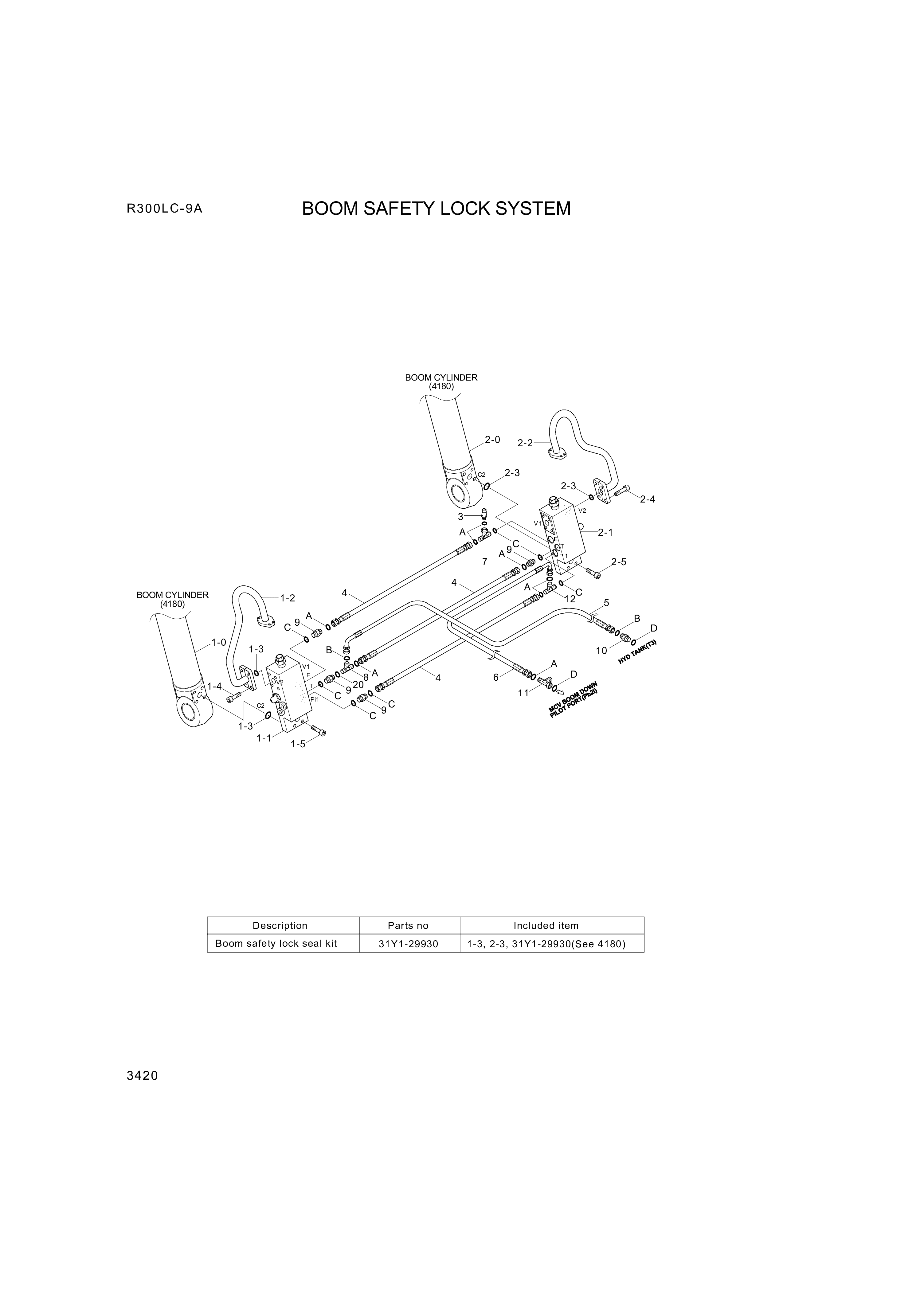 drawing for Hyundai Construction Equipment ZTAS-00006 - SEAL KIT (figure 3)