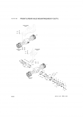 Technical drawing of Hyundai Construction Equipment S441-330006 WASHER-HARDEN with dimensions and layout (figure 4)