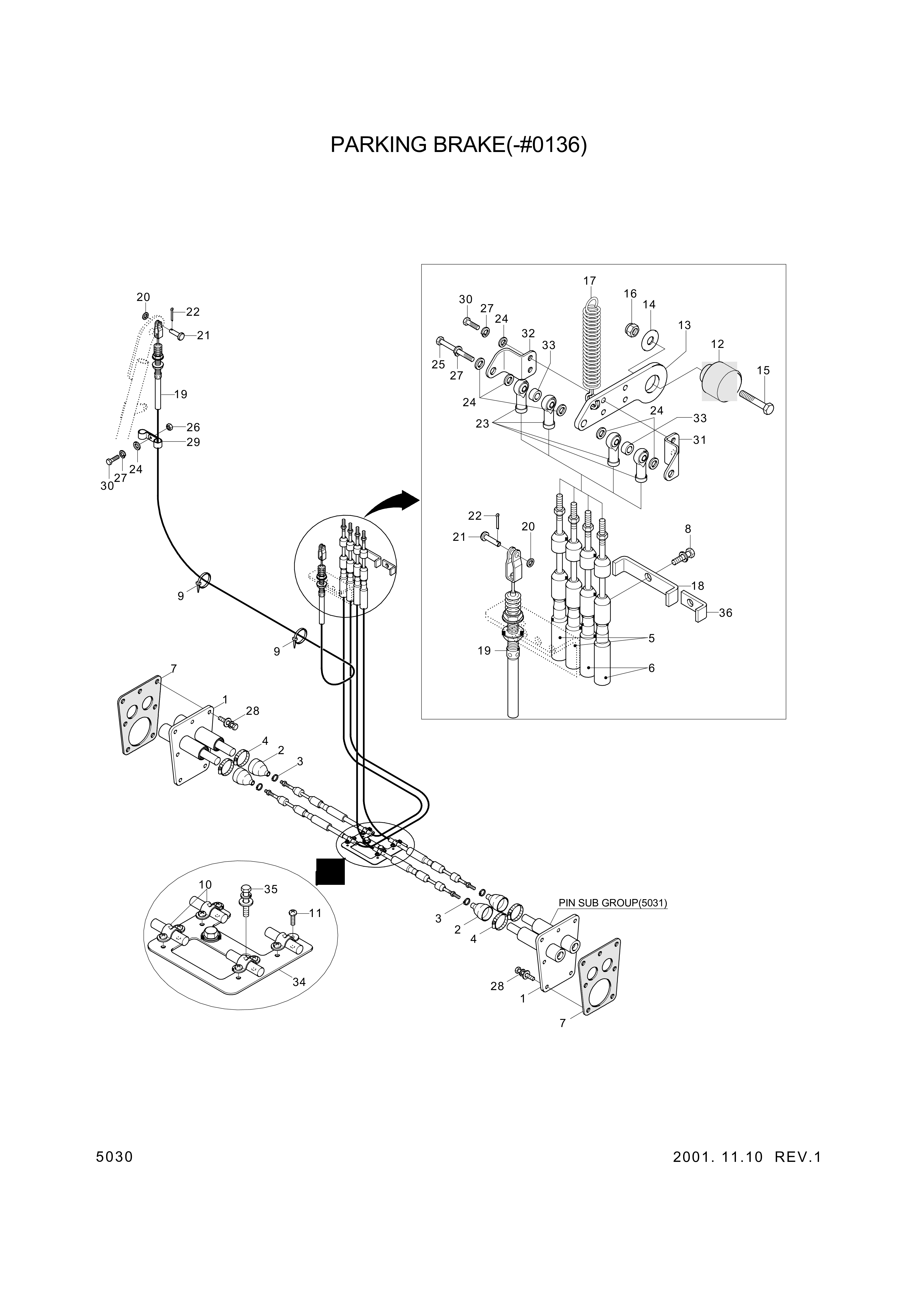 drawing for Hyundai Construction Equipment S924-106000 - RODEND-INCH (figure 2)