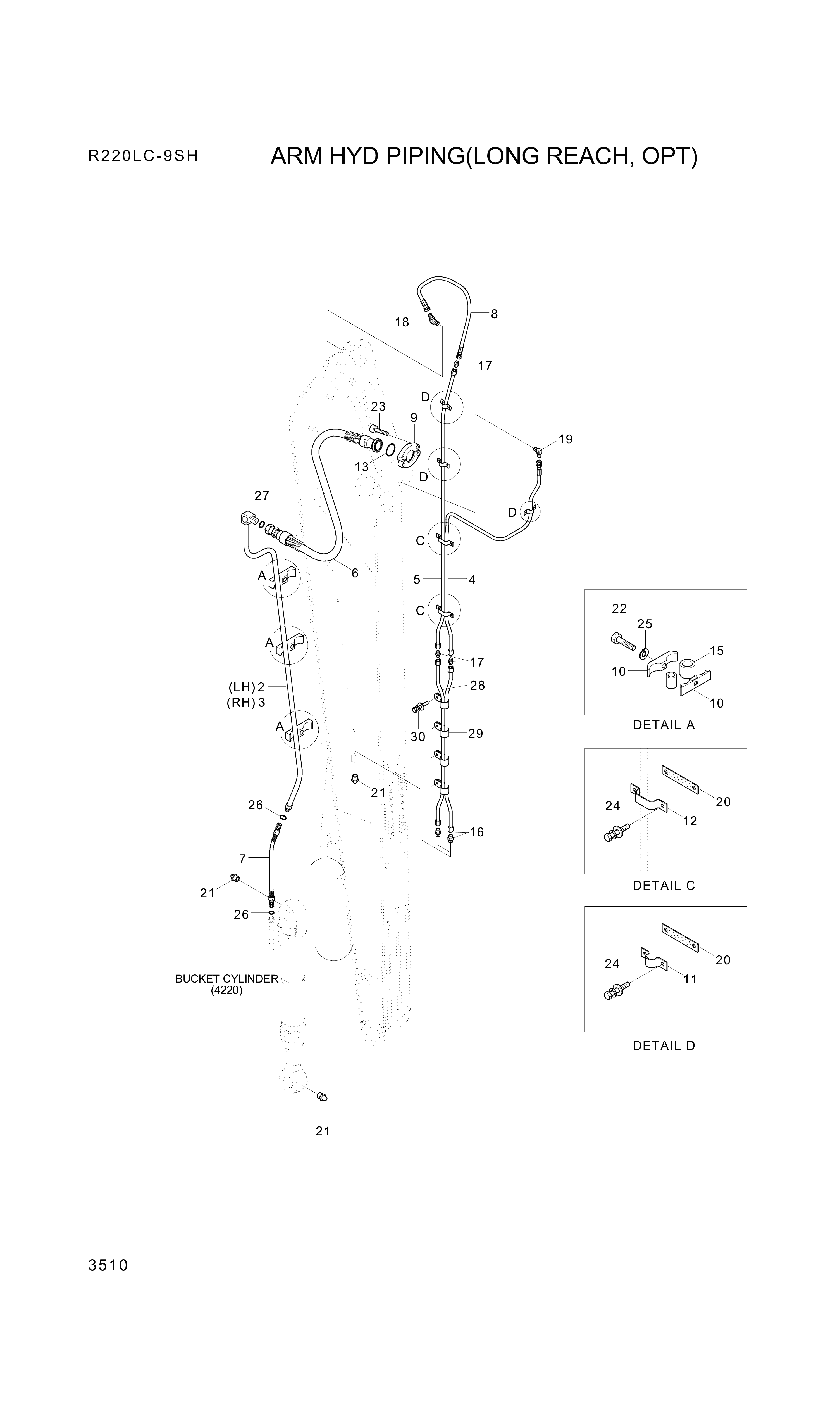 drawing for Hyundai Construction Equipment P945-126332 - HOSE ASSY-ORFS&FLG (figure 2)