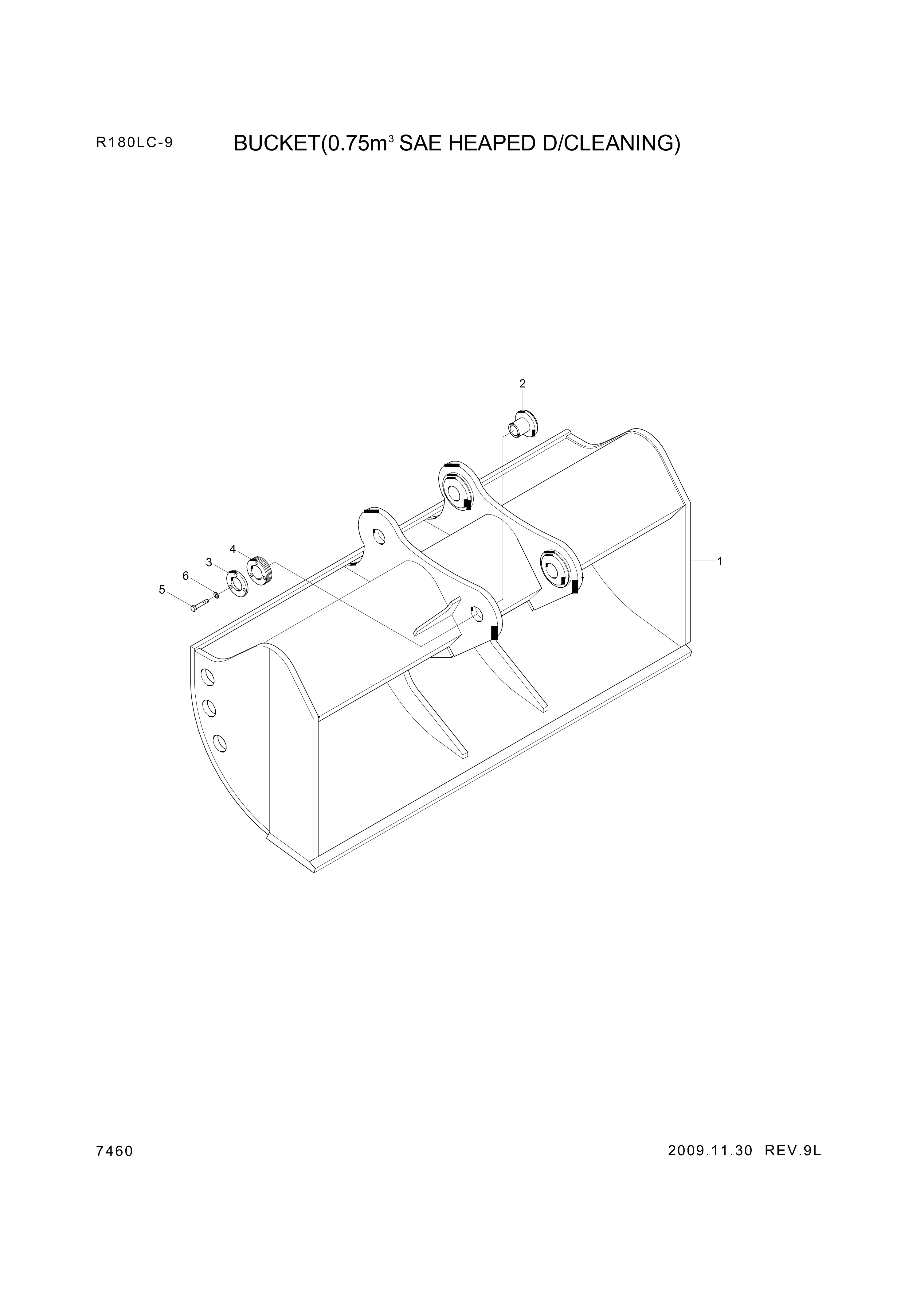 drawing for Hyundai Construction Equipment 61EK-31360 - PLATE-COVER (figure 5)