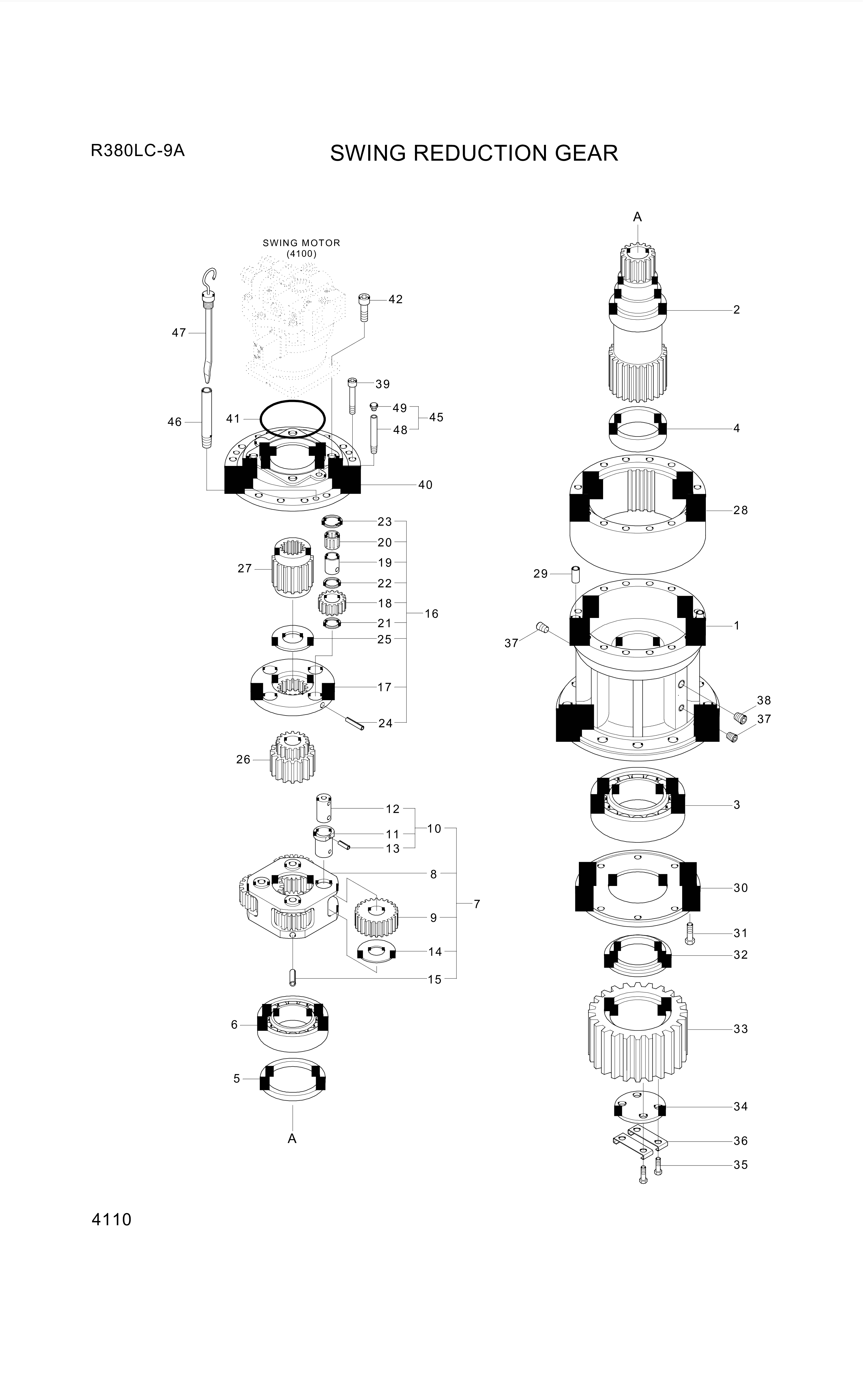 drawing for Hyundai Construction Equipment XKAQ-00412 - CARRIER ASSY-1ST (figure 5)