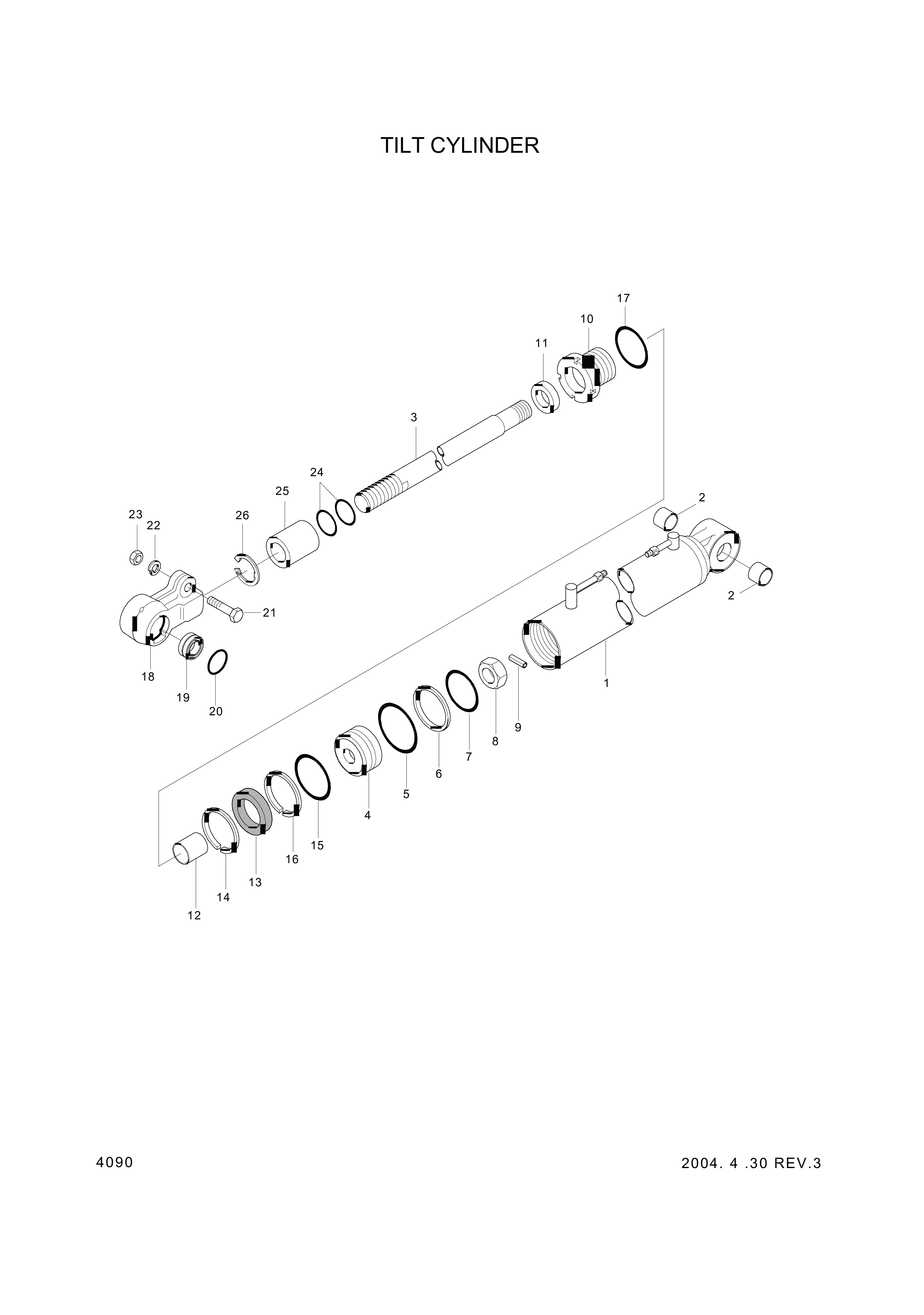 drawing for Hyundai Construction Equipment 334-14 - RING-BACK UP (figure 2)