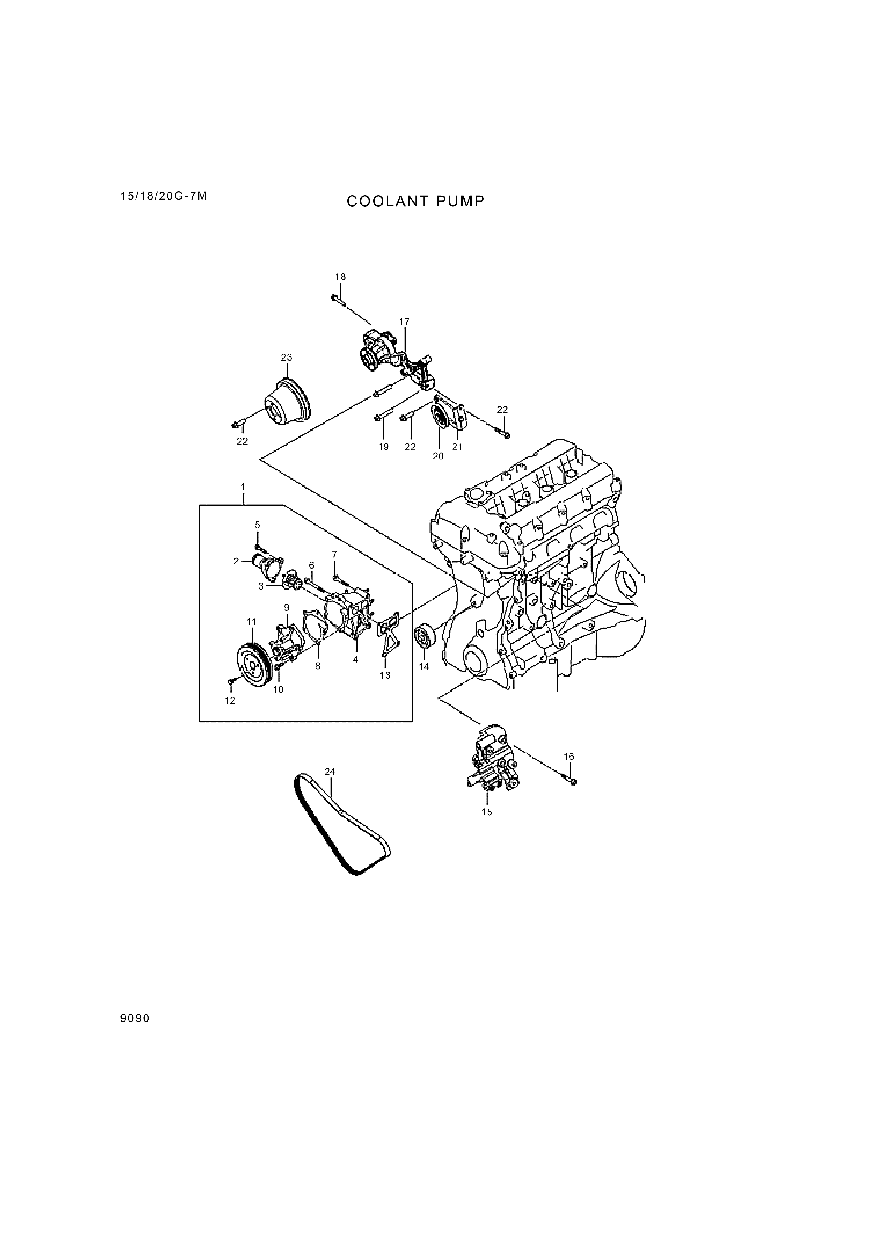 drawing for Hyundai Construction Equipment 11233-06126K - Bolt-Washer Assy (figure 3)