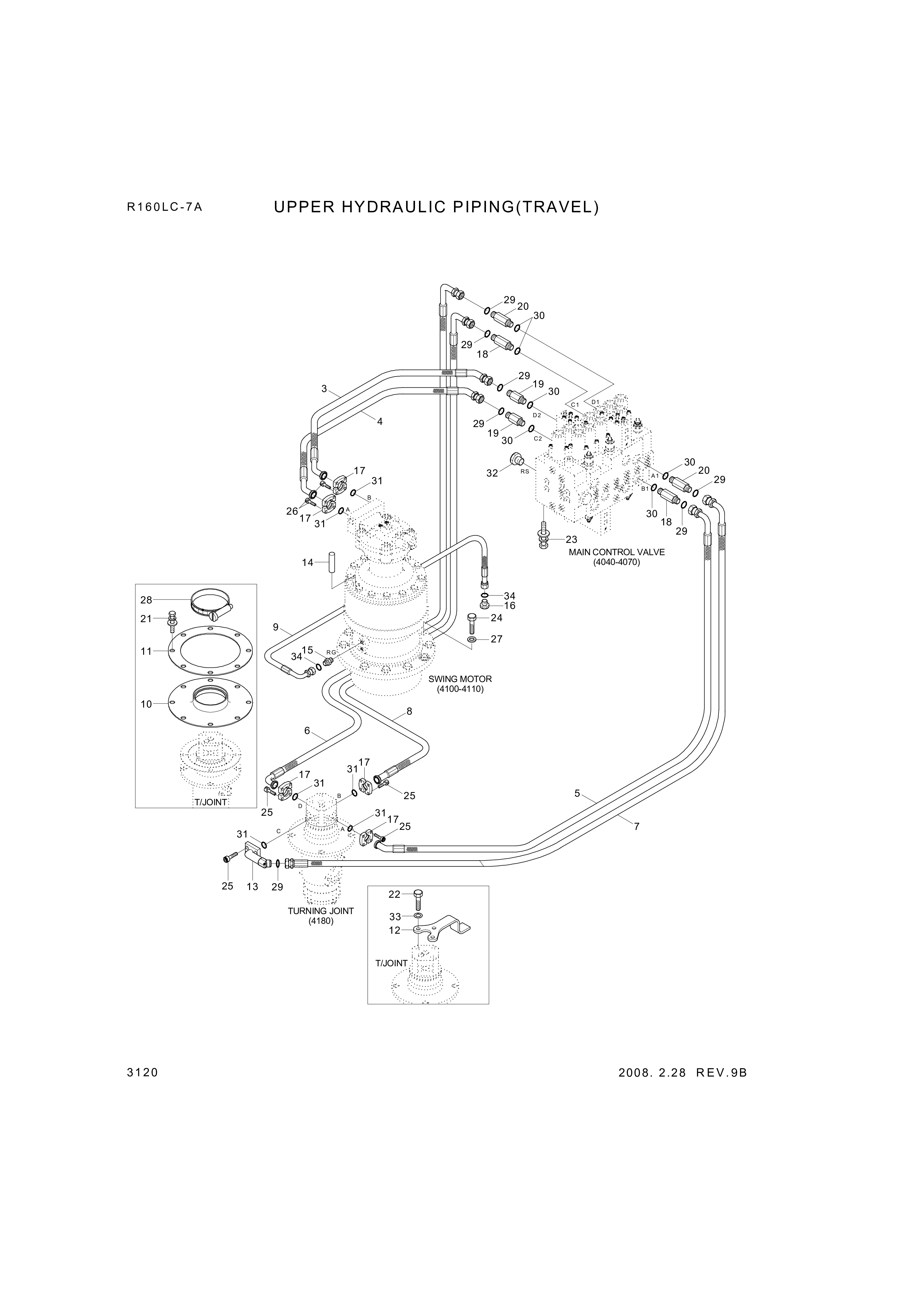 drawing for Hyundai Construction Equipment P930-127024 - HOSE ASSY-ORFS&THD (figure 2)