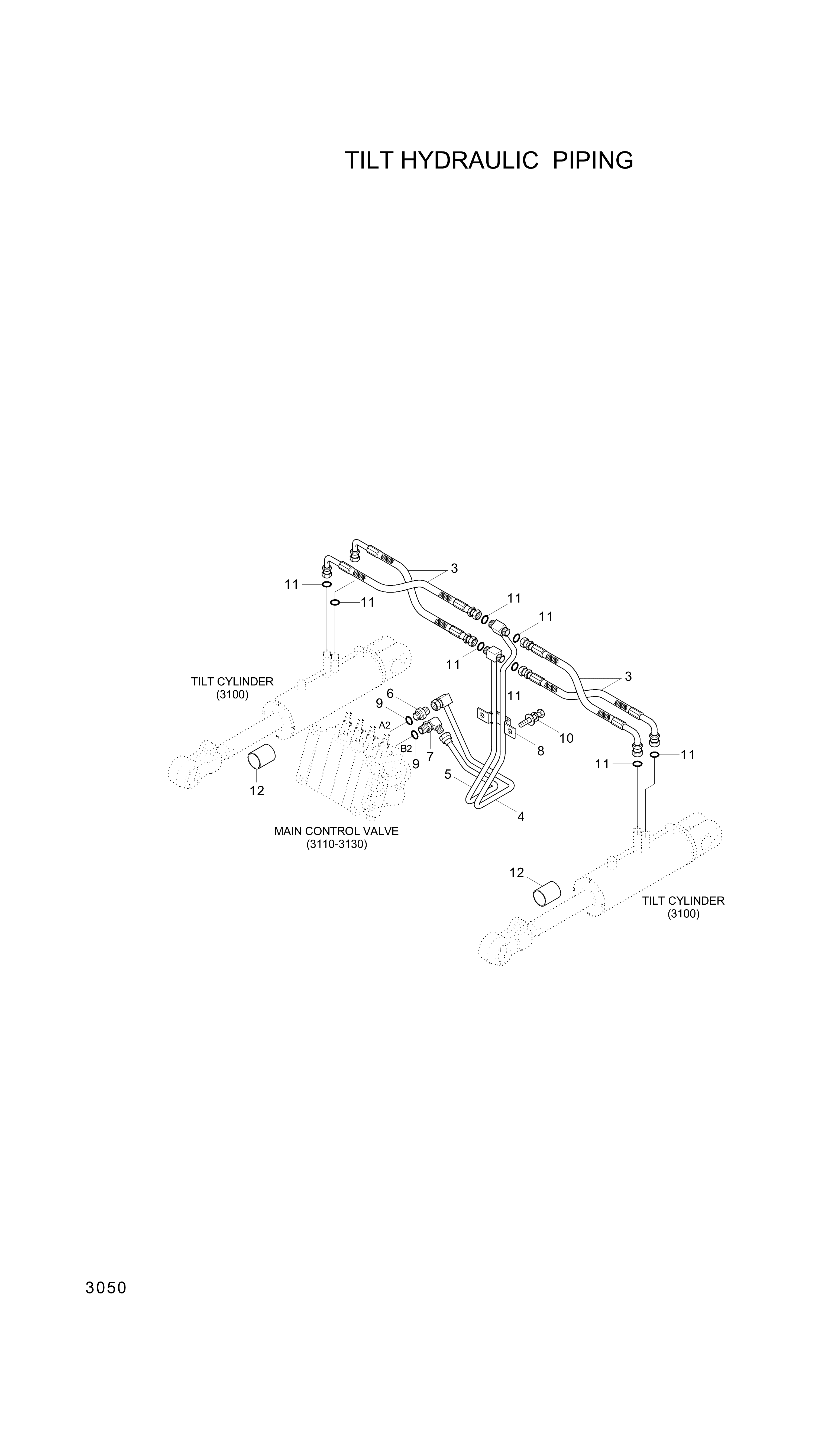 drawing for Hyundai Construction Equipment P930-044008 - HOSE ASSY-ORFS&THD (figure 2)