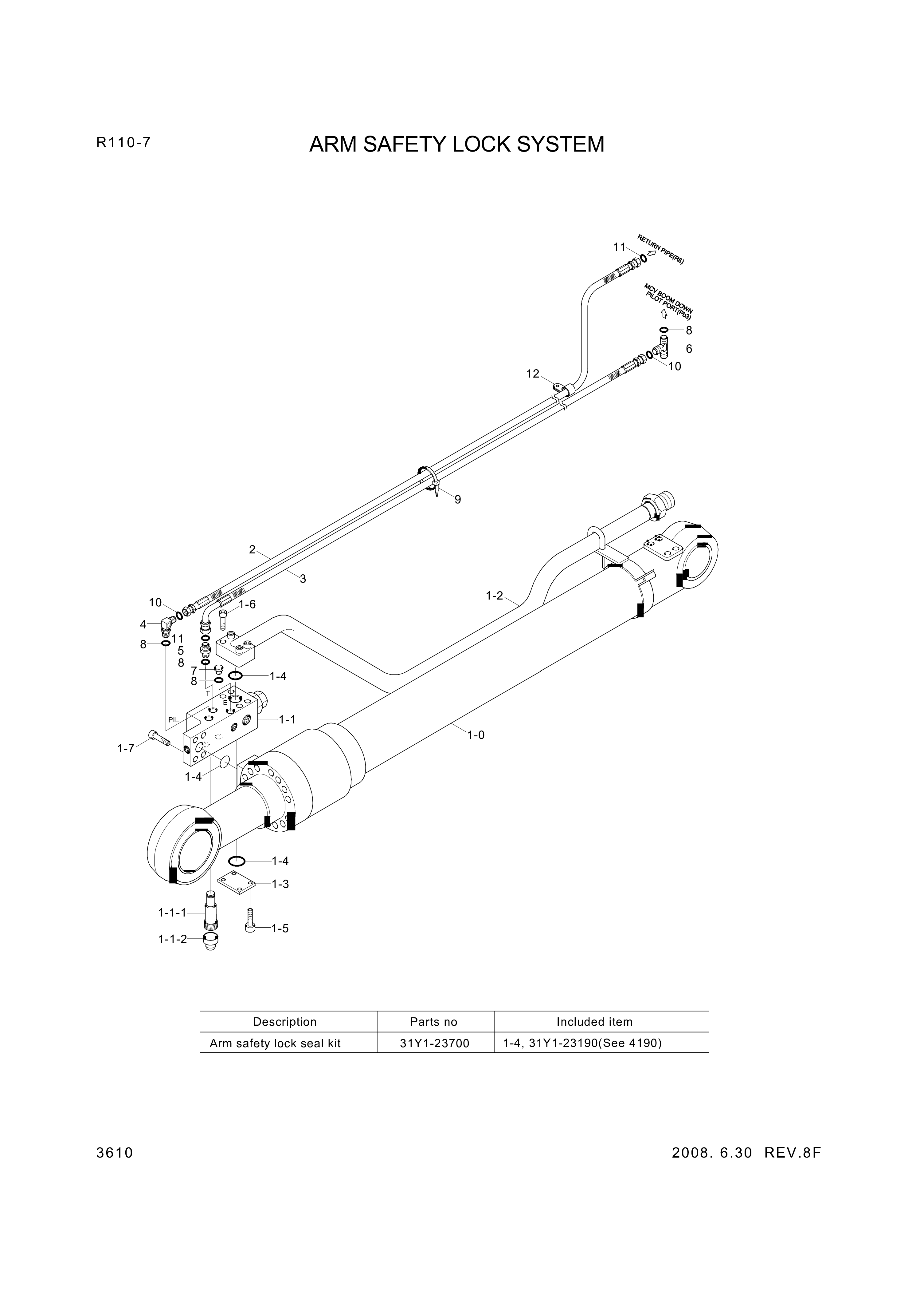 drawing for Hyundai Construction Equipment P930-042116 - HOSE ASSY-ORFS&THD (figure 1)