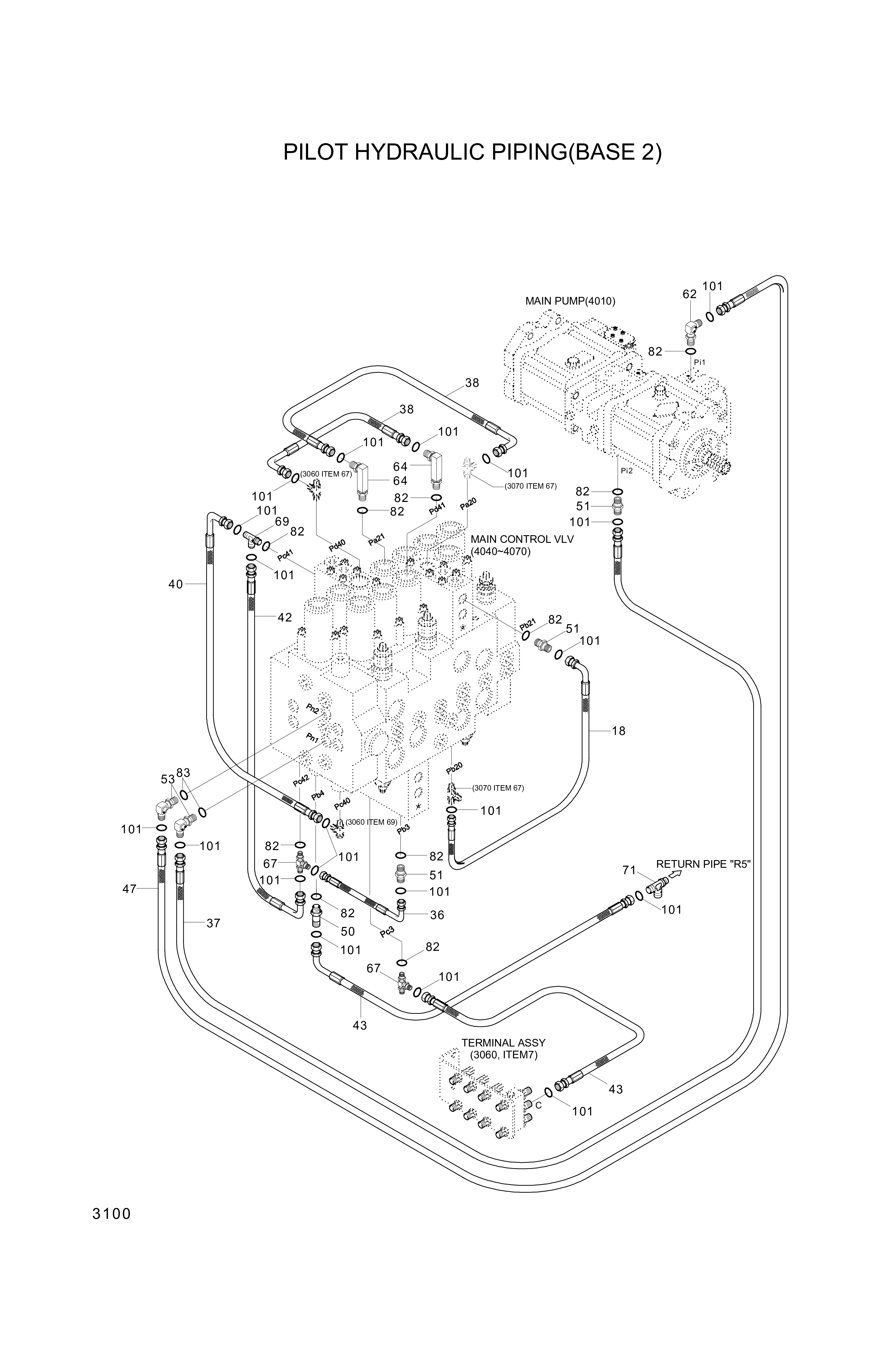 drawing for Hyundai Construction Equipment XKAY-00817 - CONNECTOR-ORFS (figure 4)